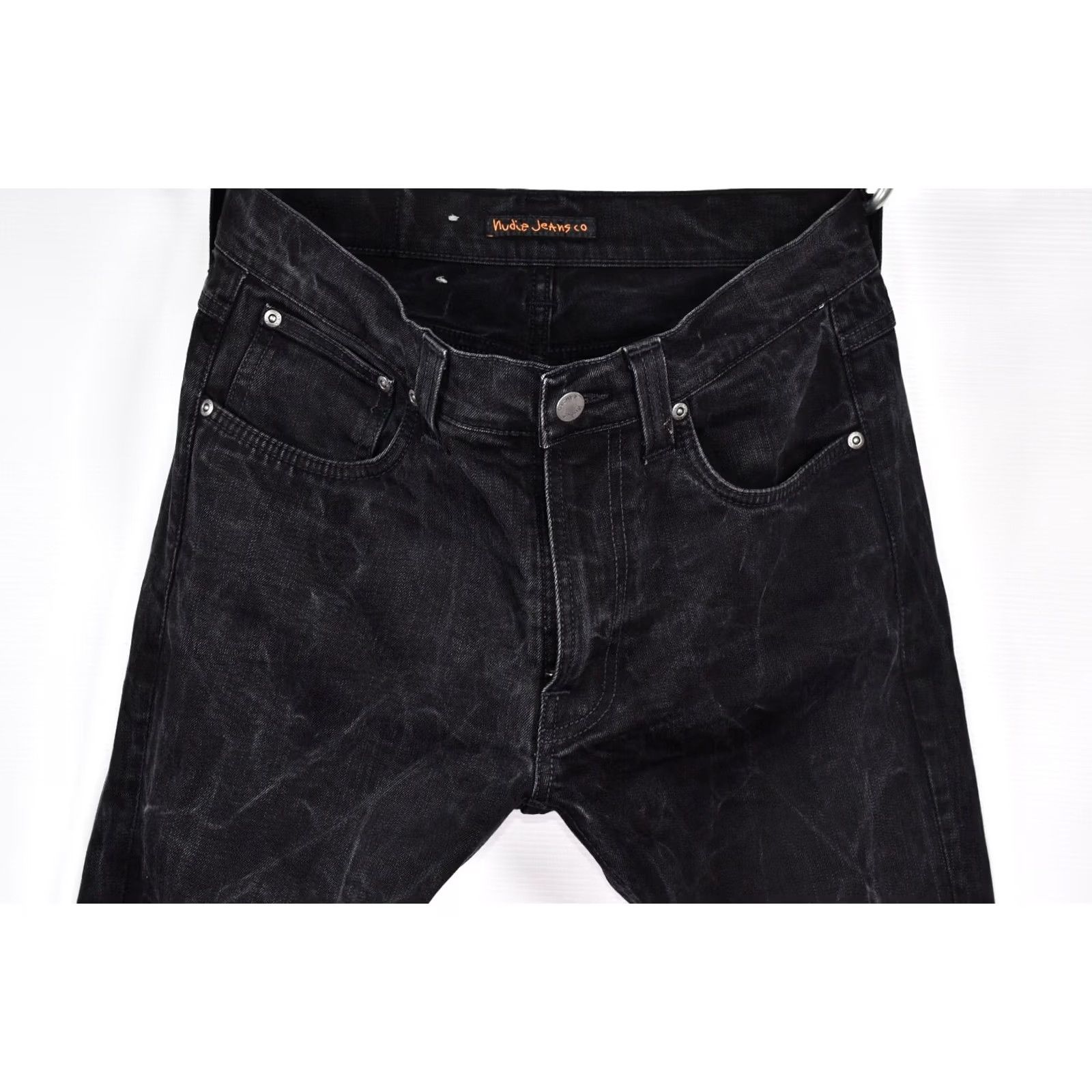 Nudie Jeans Nudie Jeans Lean Dean Dry Black Men's Jeans W32/L32 Skinny Classic 99%Cotton 1%Elastane Inseam 32 Black 2000s Vintage No N/A Size US 32 / EU 48 - 2 Thumbnail