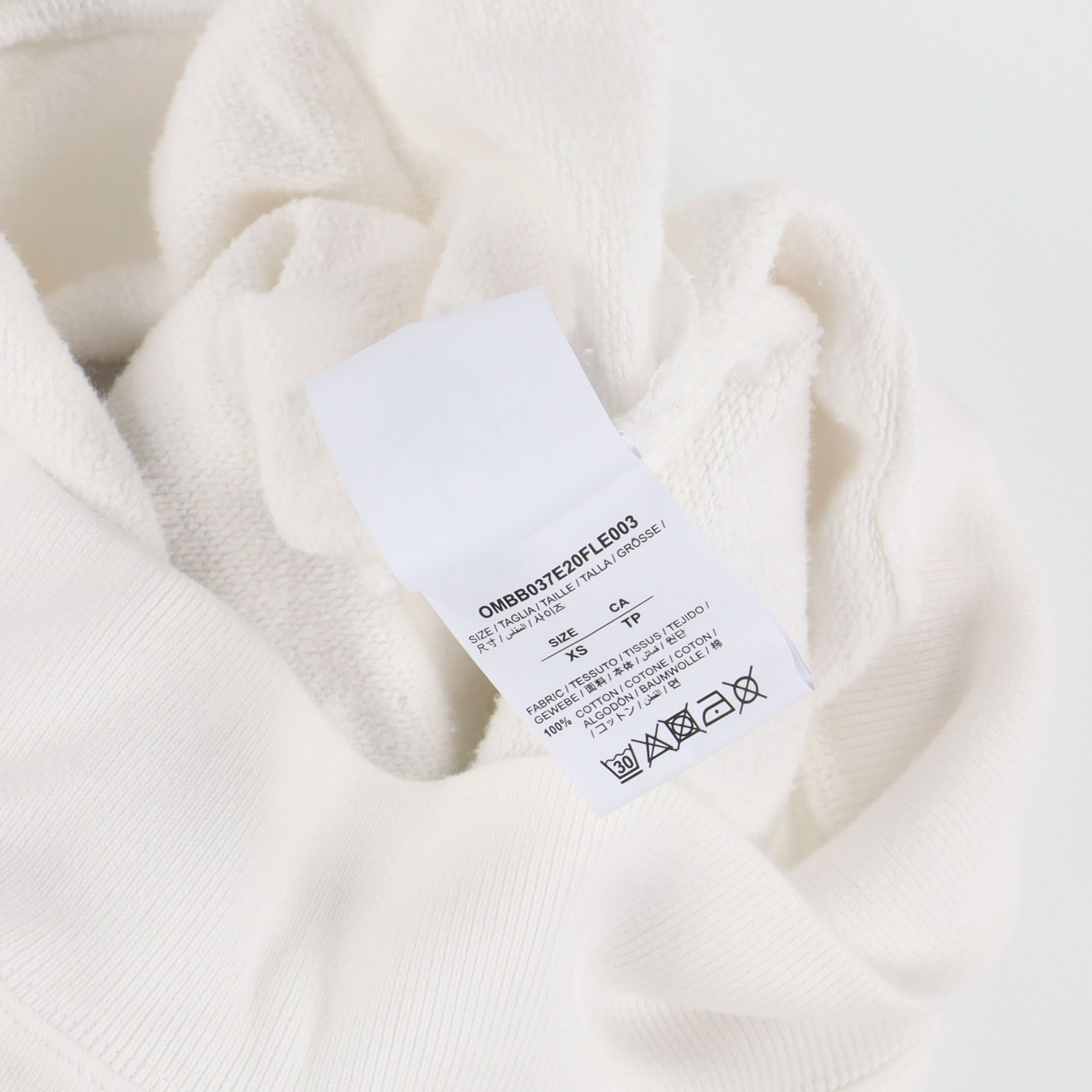 Off-White White Caravaggio Arrows Oversized Hoodie Size US XS / EU 42 / 0 - 7 Thumbnail