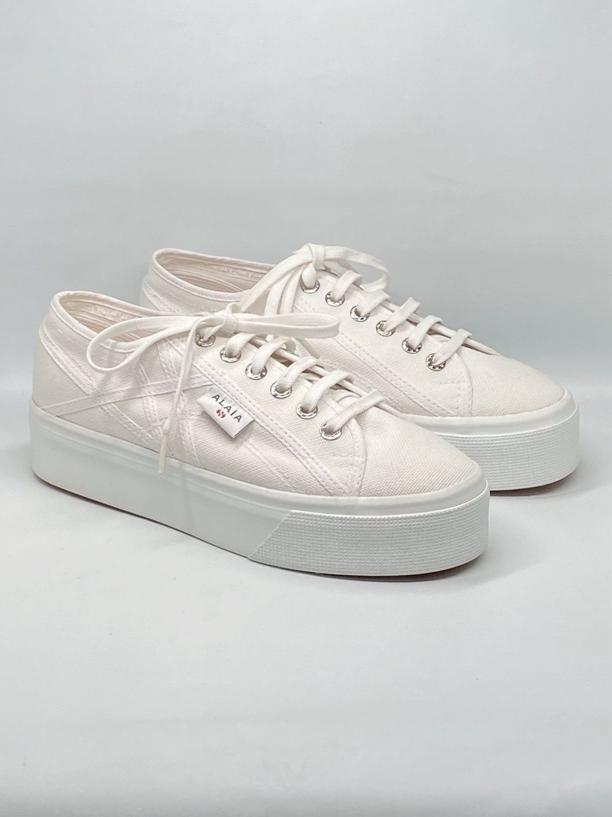 Alaia Alaia Superga 2740 Platform Canvas Sneaker Size US 9.5 / IT 39.5 - 5 Thumbnail