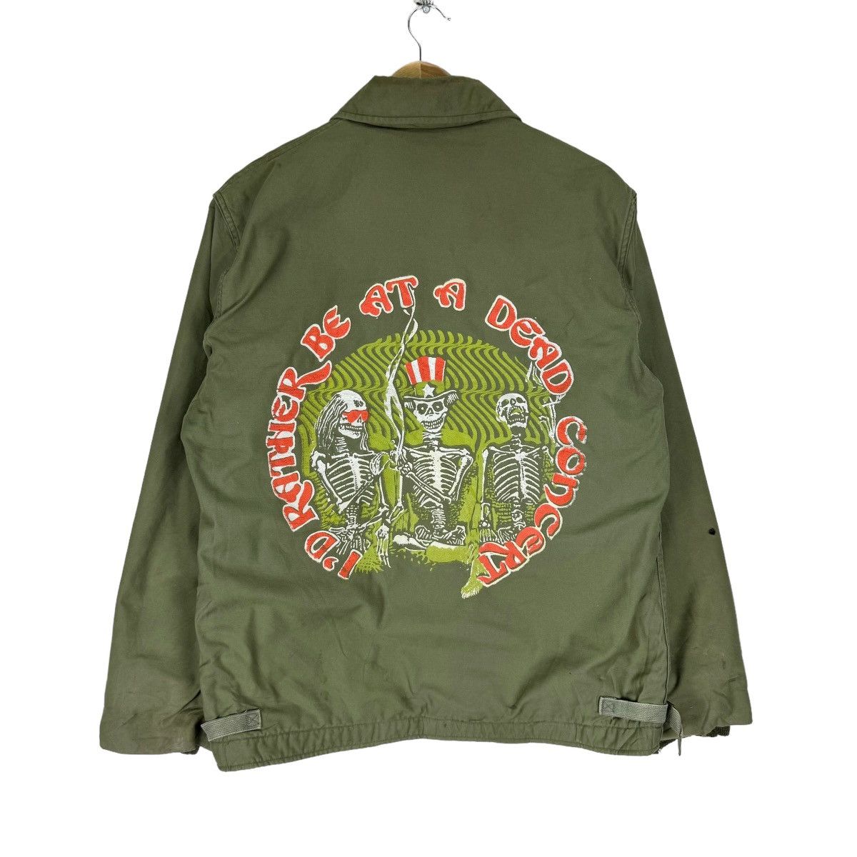 Vintage ⚡️80s VANDERBILT USN GRATEFUL DEAD ZIPPER JACKET Size US L / EU 52-54 / 3 - 1 Thumbnail