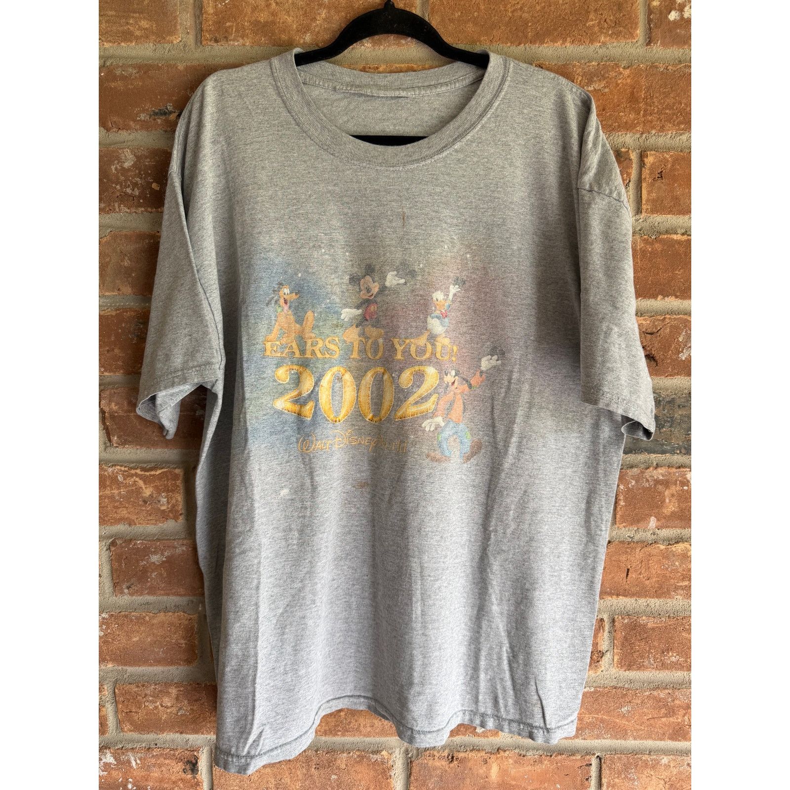 Disney 2002 Disney World Years To You Graphic Tee Gray XL Size US XL / EU 56 / 4 - 1 Thumbnail