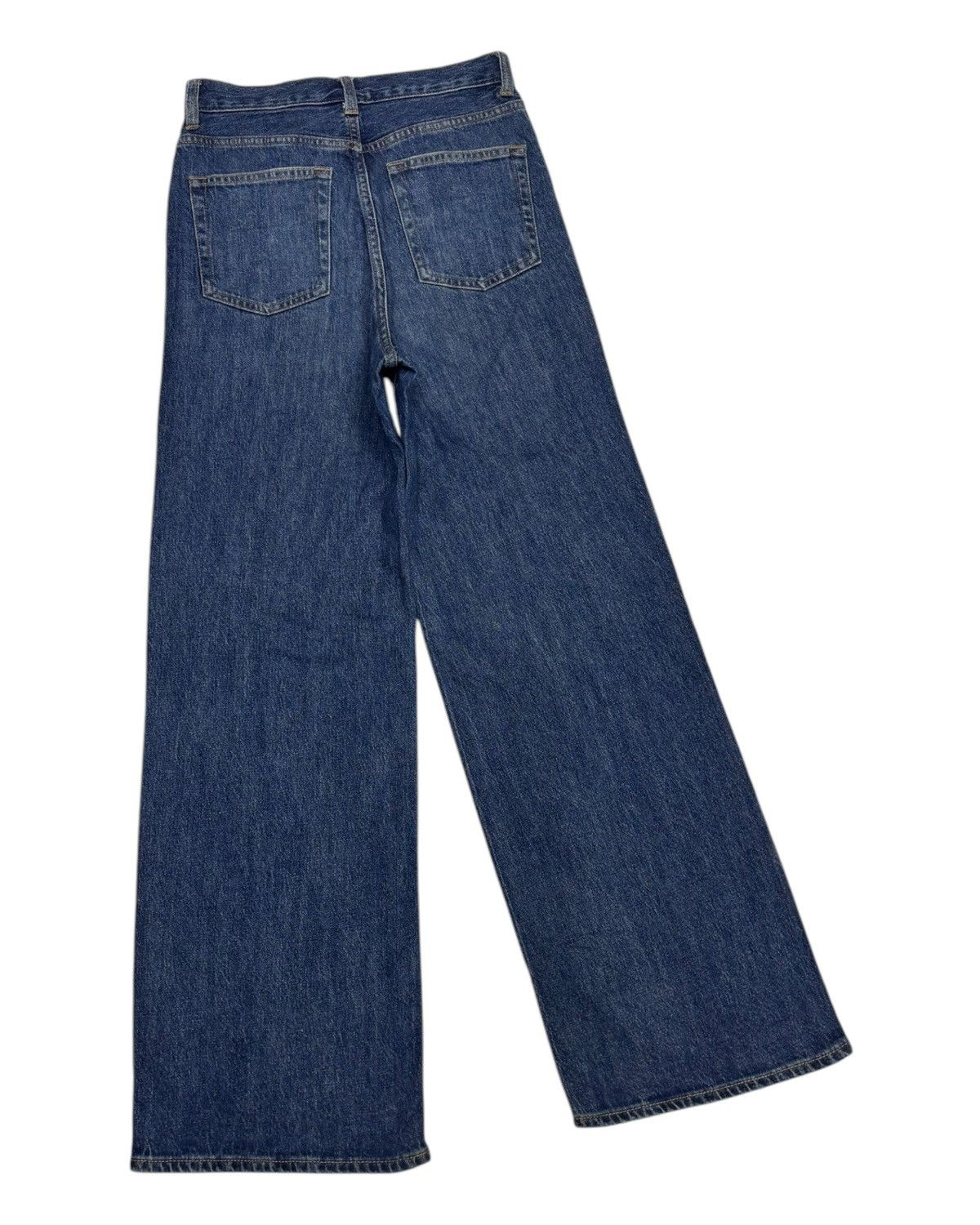 GU × Jun Takahashi 🔥GU DISTRESSED WIDE LEG BAGGY JEANS Size US 27 - 4 Thumbnail