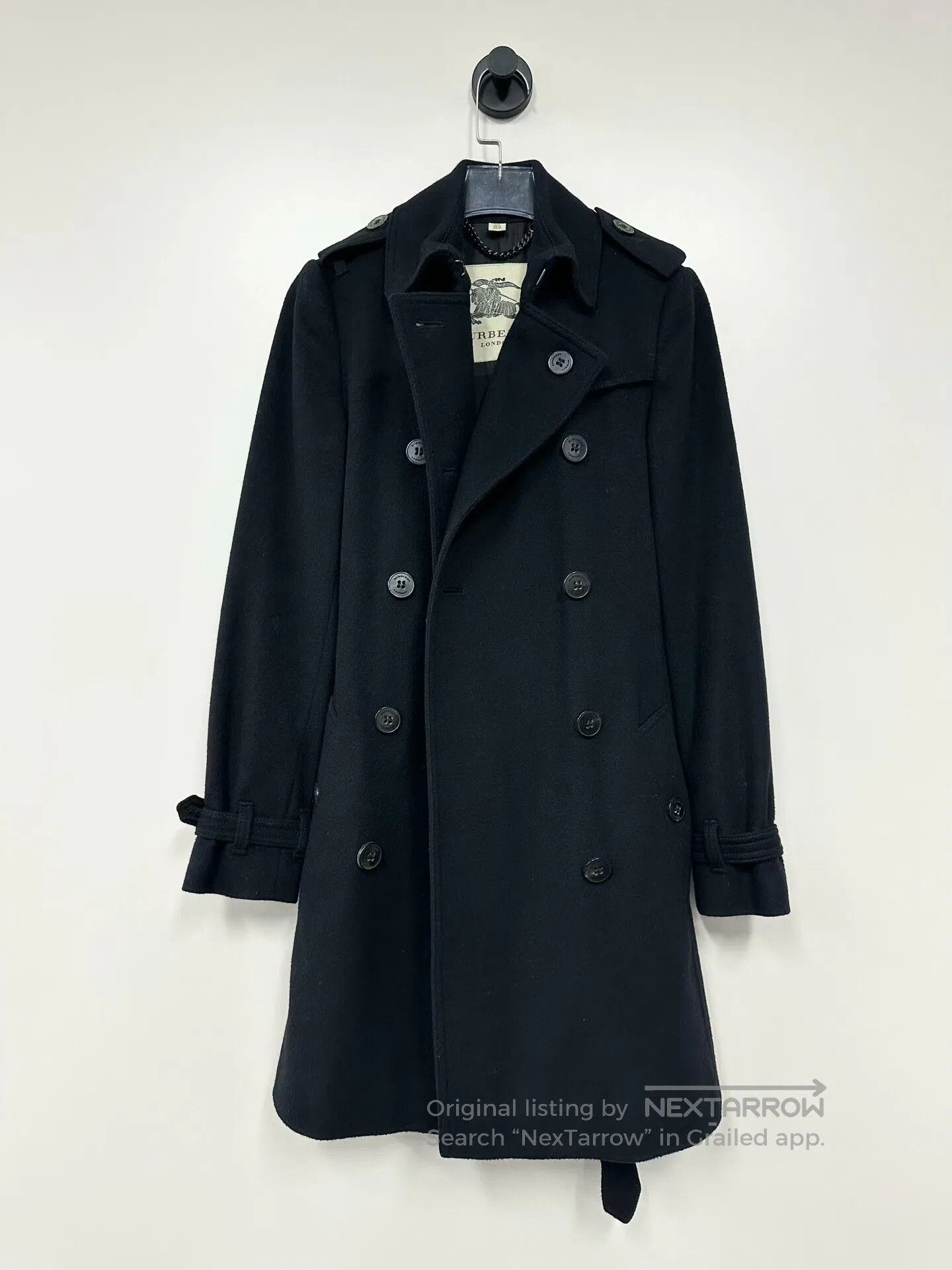 Burberry Burberry Classic Black Double-breasted Wool Overcoat| Size XXL / US 16-18 / IT 52-54 - 1 Thumbnail
