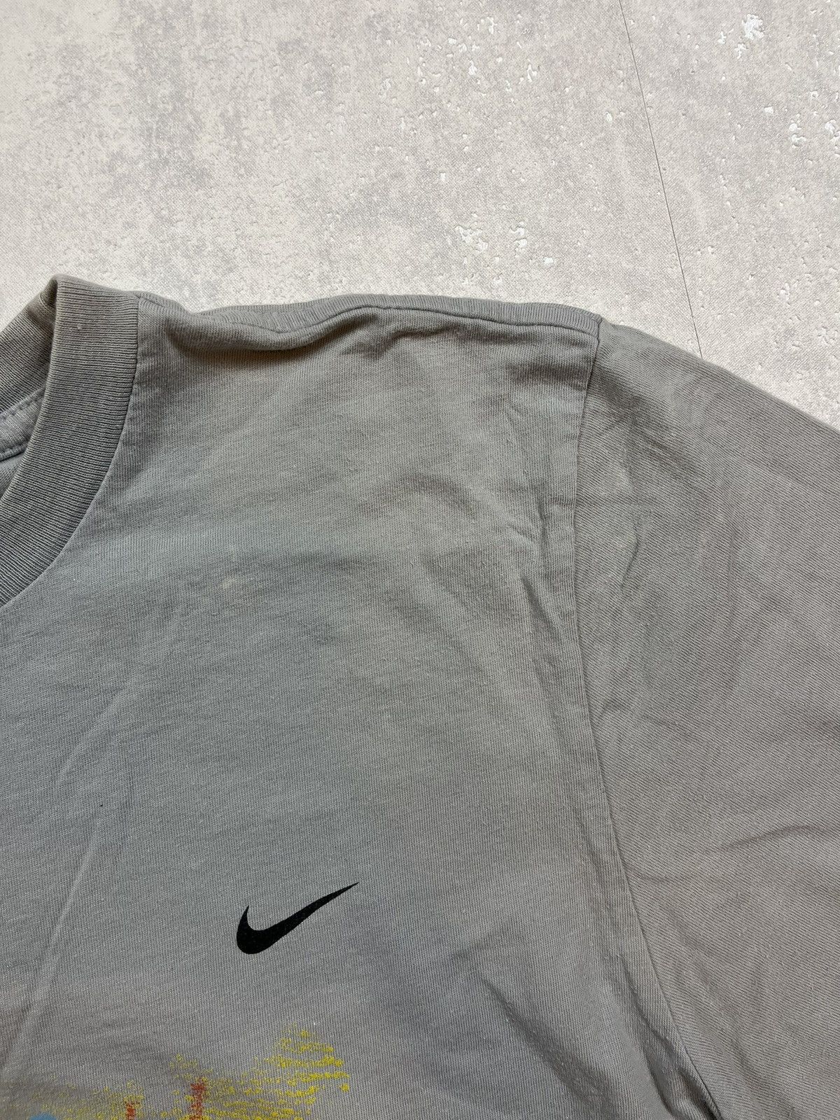 Nike × Vintage 00s Nike Marathon Vintage Y2K Retro Swoosh Tee T-Shirt Size US M / EU 48-50 / 2 - 9 Thumbnail