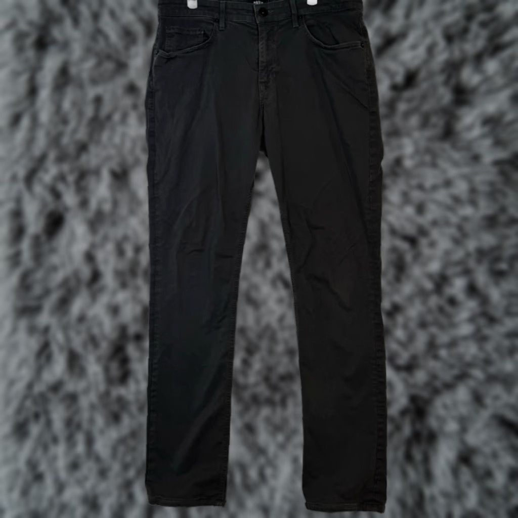 Paige Paige Jeans Mens 33 Grey Slim Straight 5-Pocket Denim Mid-Rise Regular Length 32in Dark Wash Casual Size US 33 - 1 Thumbnail