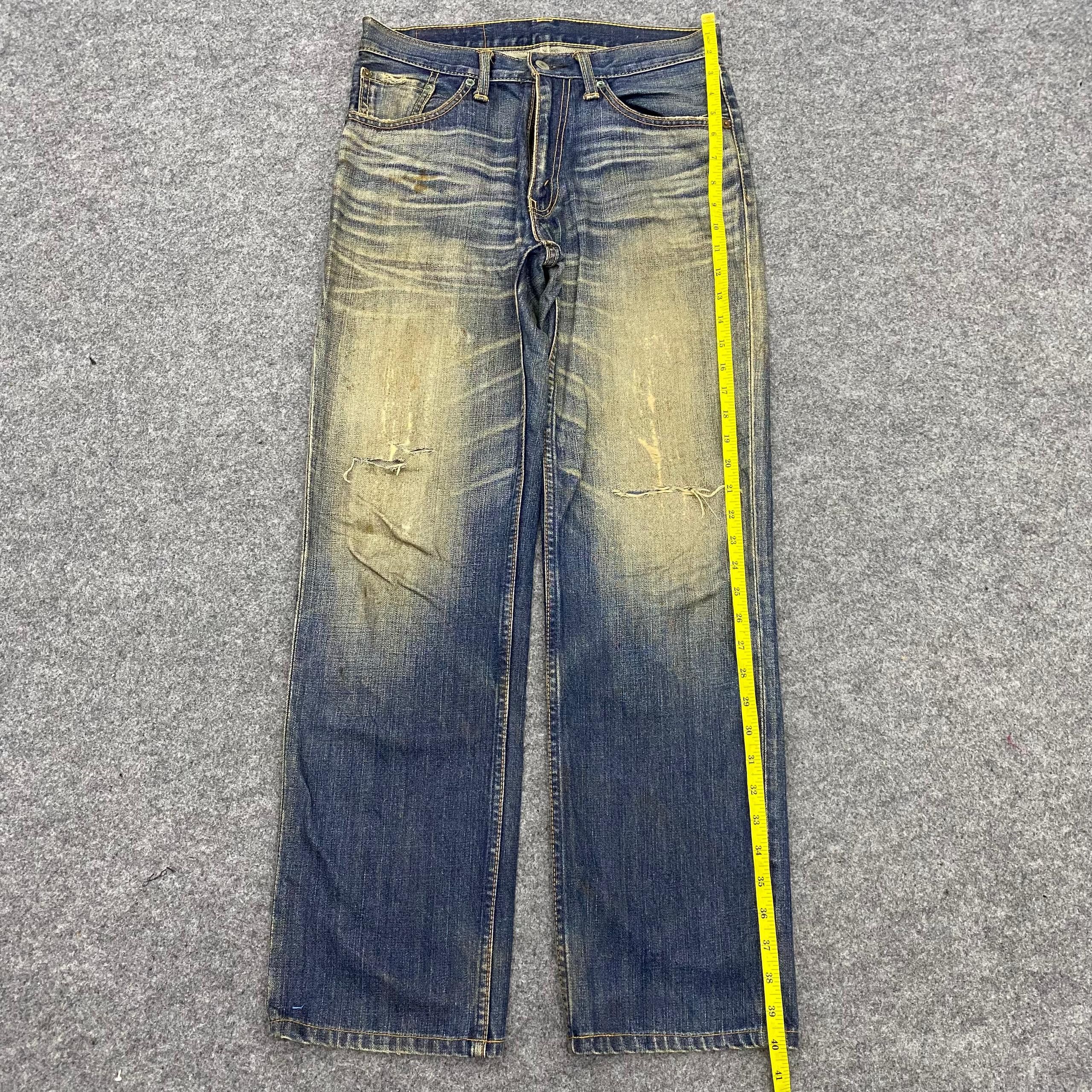 Levi's Vintage Levis 702 Distressed Denim Kurt Cobain Style Size US 30 / EU 46 - 2 Thumbnail