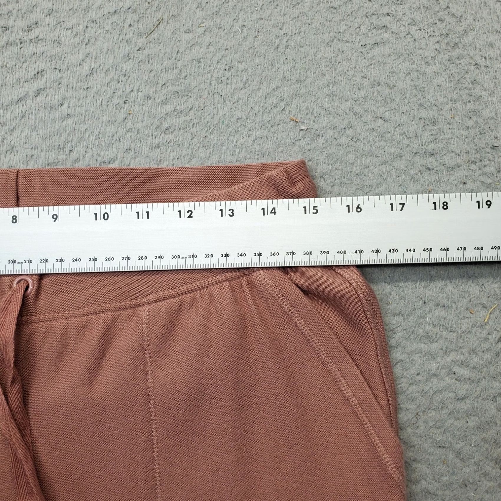 Vintage Cuddl Duds Jogger Pants Women PM Pink Pocket Ribbed Elastic Waist Drawstring Pants Size 32" / US 10 / IT 46 - 5 Thumbnail