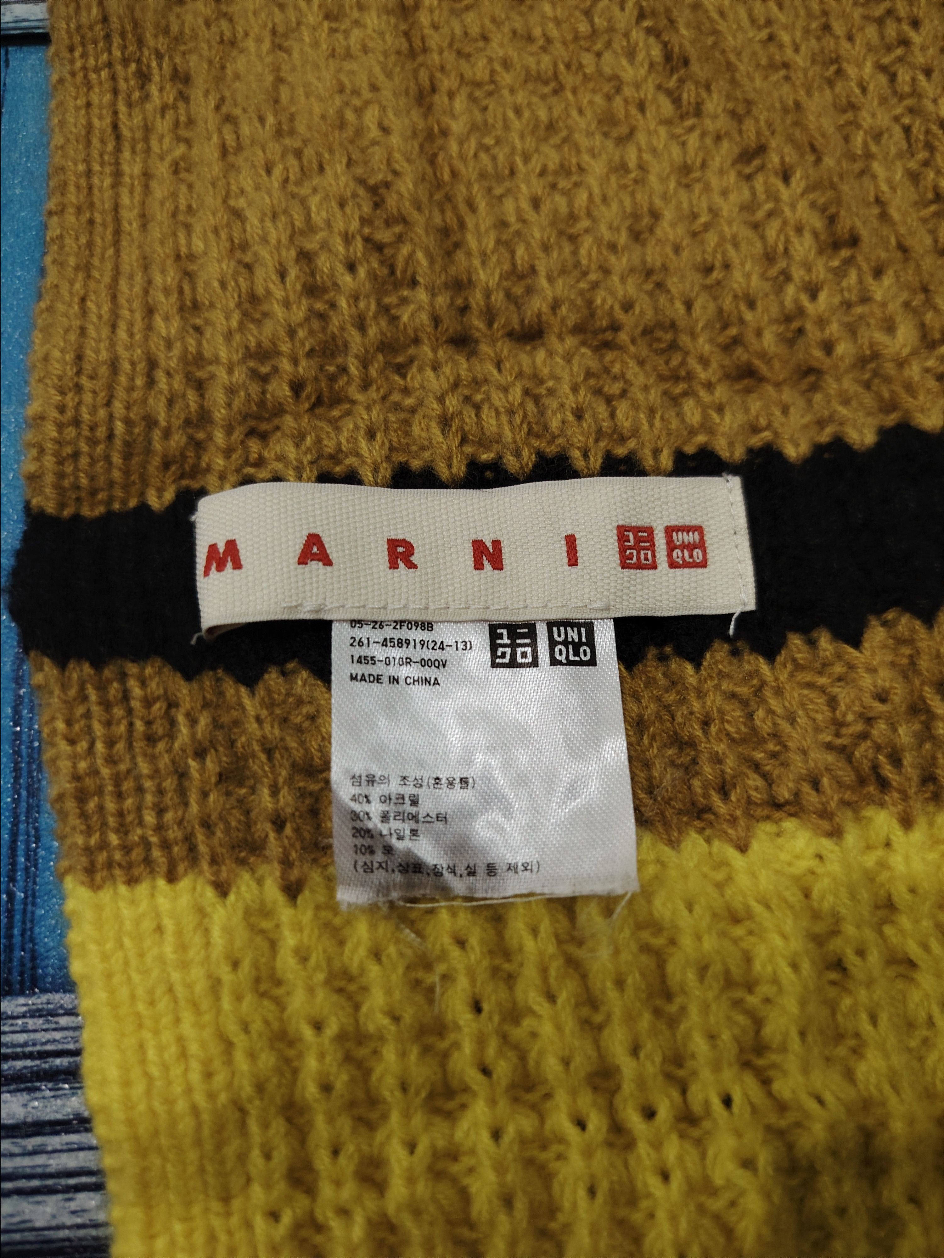 Marni × Uniqlo Uniqlo X Marni Muffler Size ONE SIZE - 5 Thumbnail