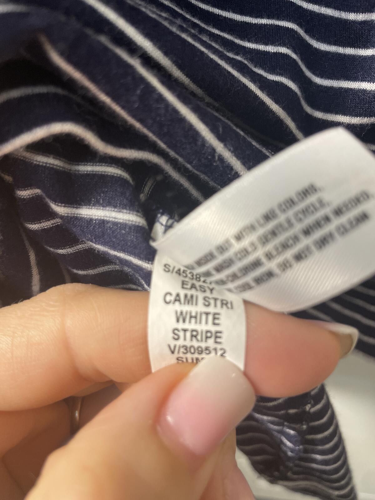 Gap Gap Dress Women's Small Navy Blue White Striped Casual EUC Size S / US 4 / IT 40 - 7 Thumbnail