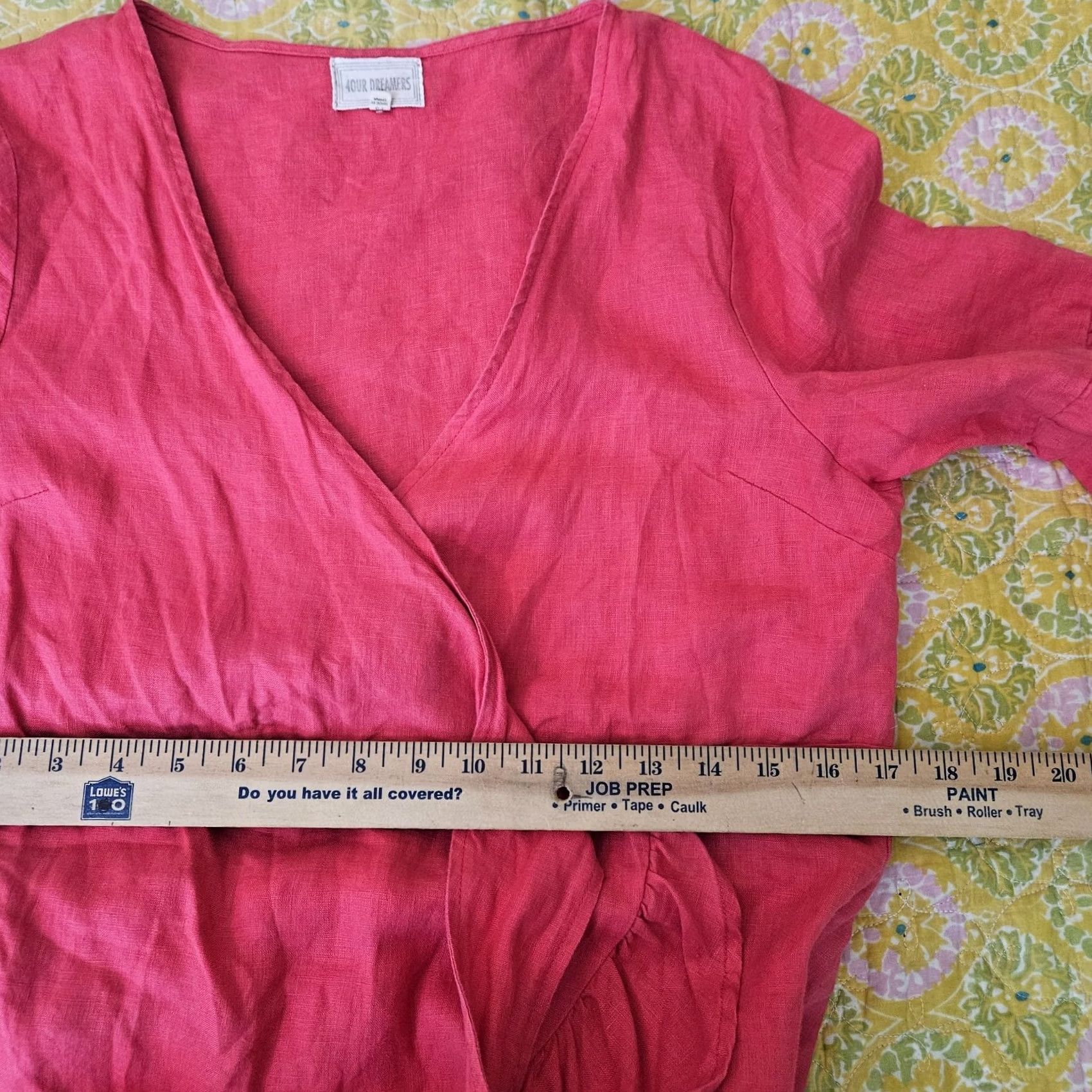 Anthropologie Anthropologie Women's Coral Pink Ruffle Wrap Linen Dress PS Size Petite Linen Dress Color Pink Ruffle Wrap Dress Casual Size S / US 4 / IT 40 - 6 Thumbnail