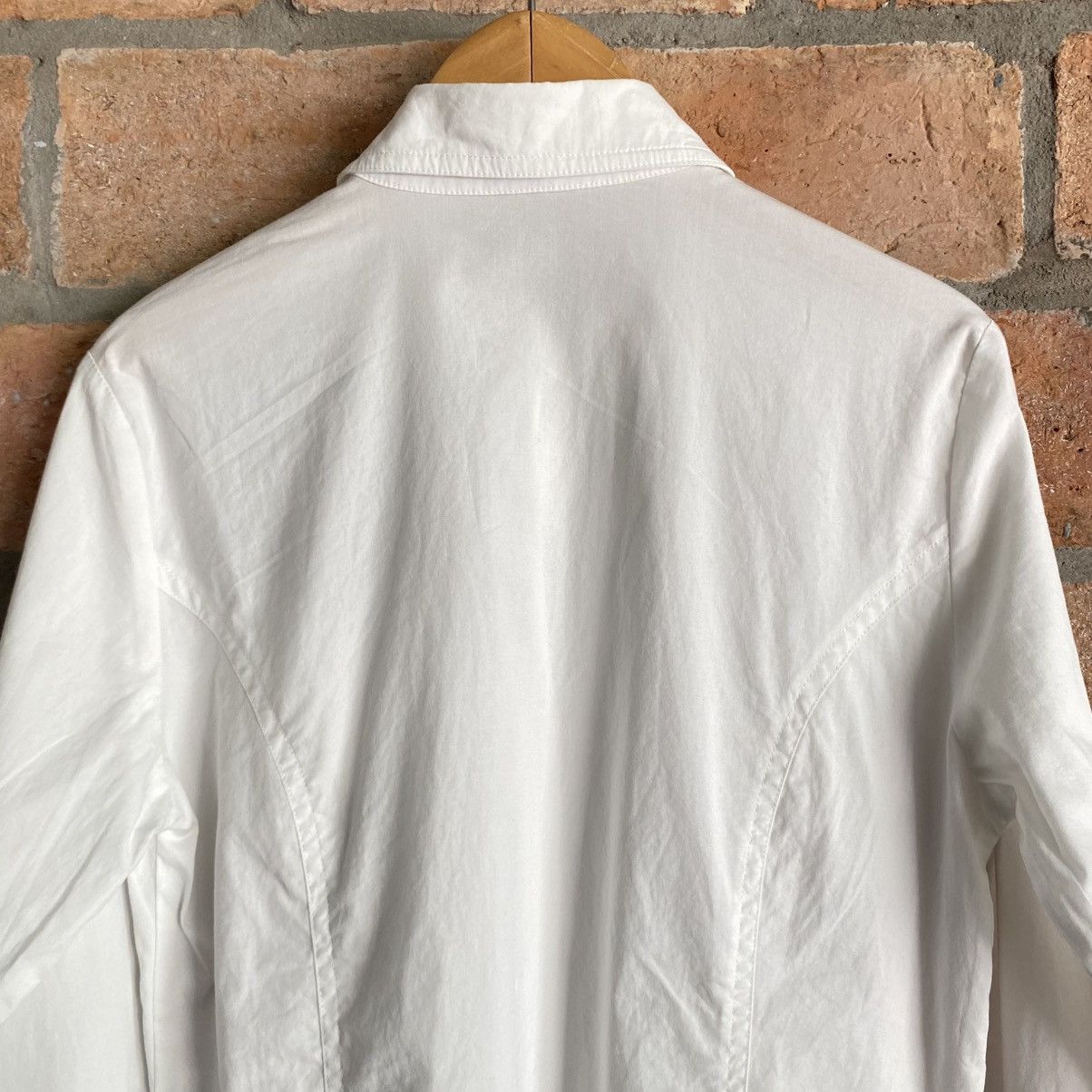 Japanese Brand MEZZO PIANO White Shirt with Heart Pocket Size L / US 10 / IT 46 - 16 Thumbnail