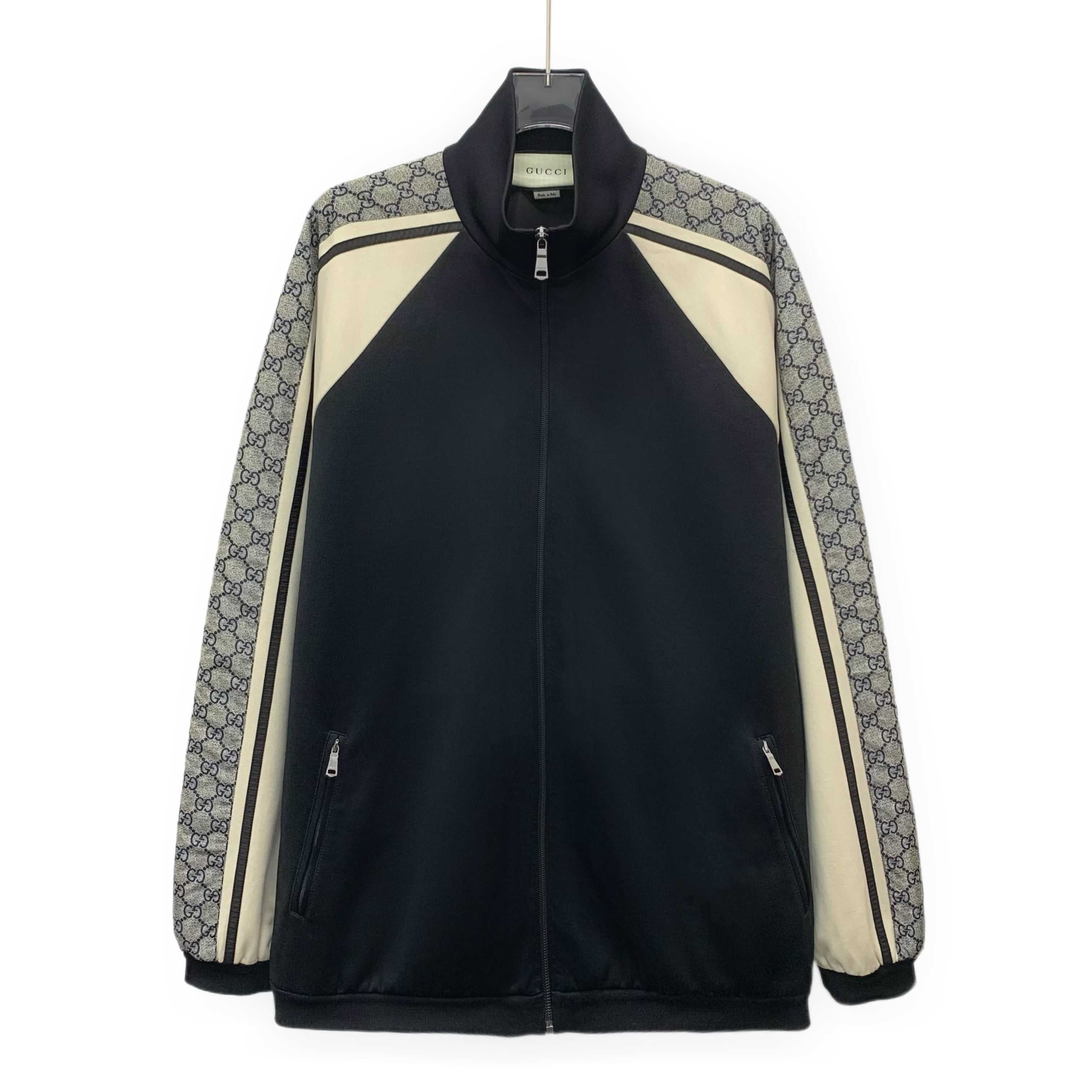 Gucci Gucci Side Stripe Logo Zip Jacket Black (M) Size US M / EU 48-50 / 2 - 1 Thumbnail