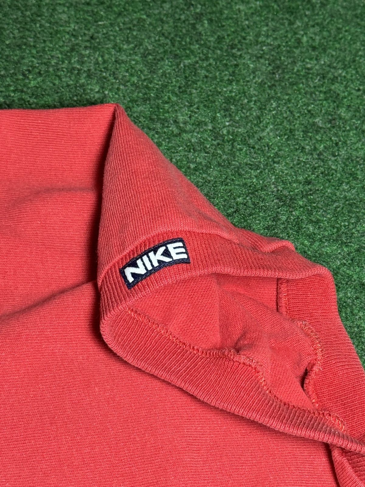 Nike × Vintage Vintage Nike Gray Tag 80s 90s Red XL Polo Size US XL / EU 56 / 4 - 3 Thumbnail