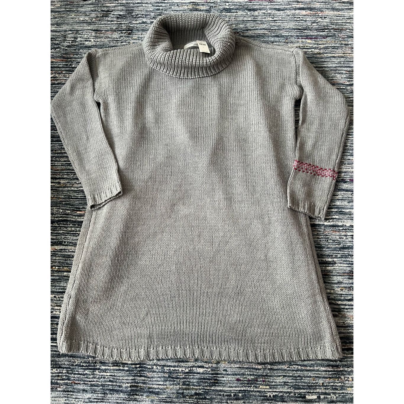 Anthropologie Anthropologie NWT Split Back Sweater Grey Sz L Size L / US 10 / IT 46 - 8 Thumbnail