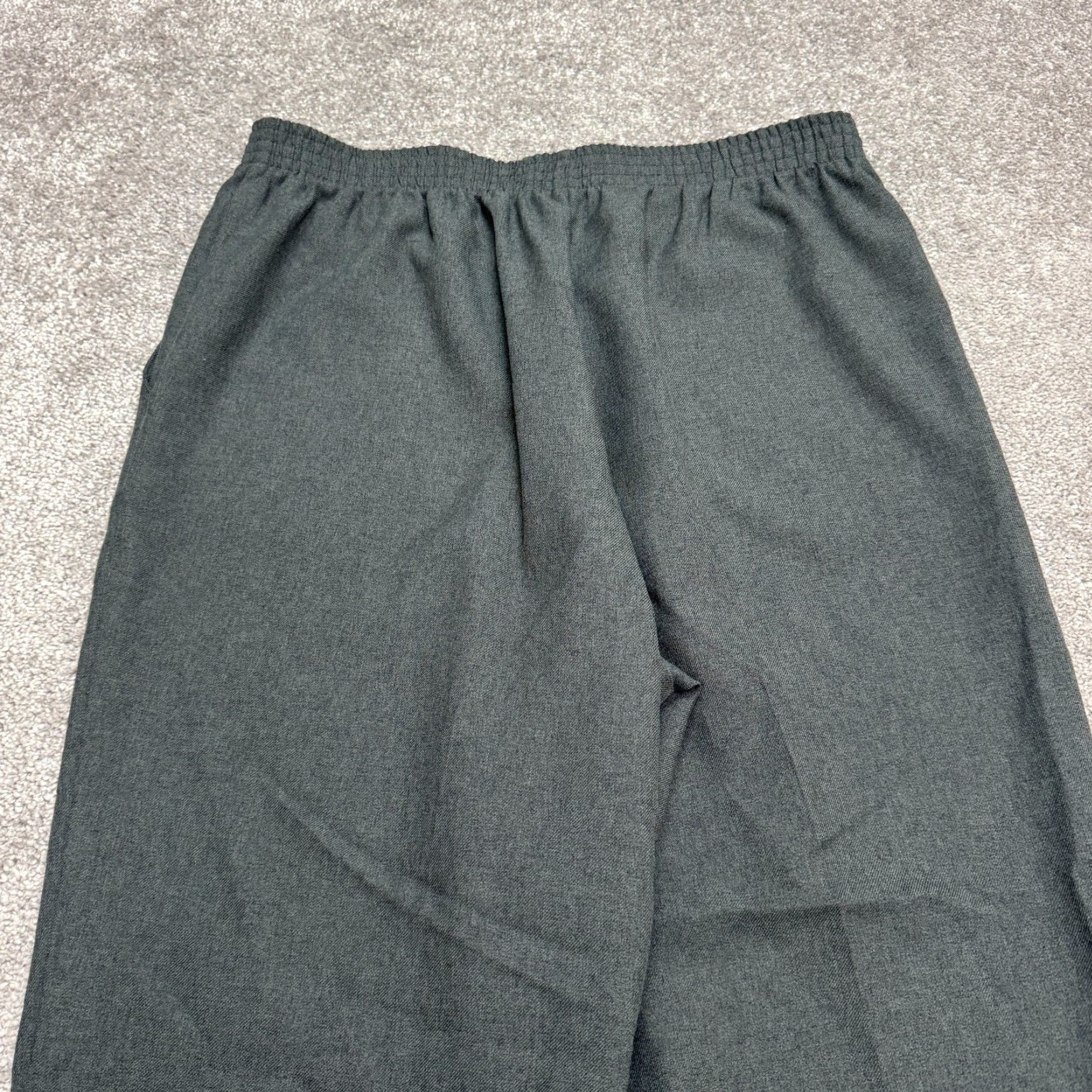 Vintage VINTAGE DonnKenny Classic Pull On Wide Leg Pants Womens 18 Gray Elastic Waist Regular Fit Size 40" / US 18 - 3 Thumbnail