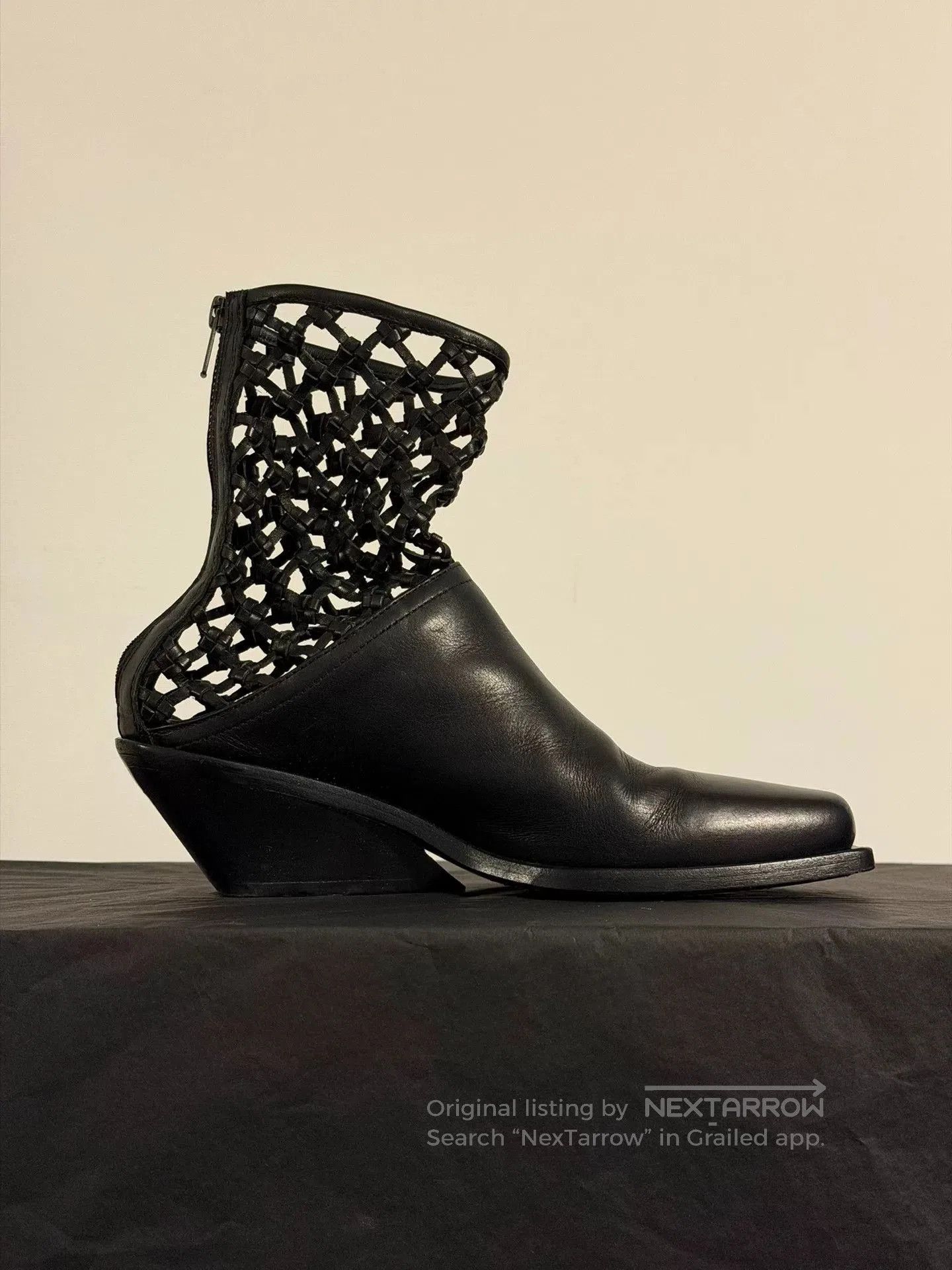 Ann Demeulemeester Ann Demeulemeester Cutout Leather Boots. Size US 5 / IT 35 - 2 Thumbnail