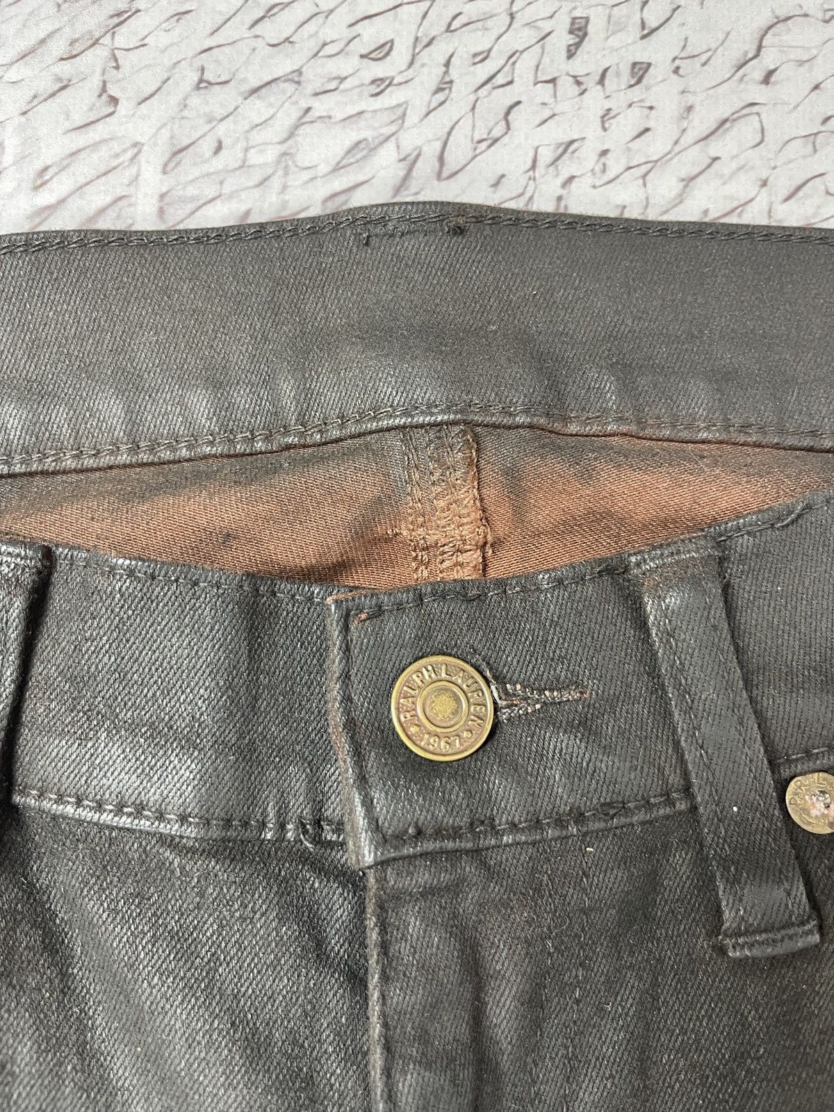 Polo Ralph Lauren Polo Ralph Lauren Talon zipper waxed style jeans pants Size 29" - 10 Thumbnail