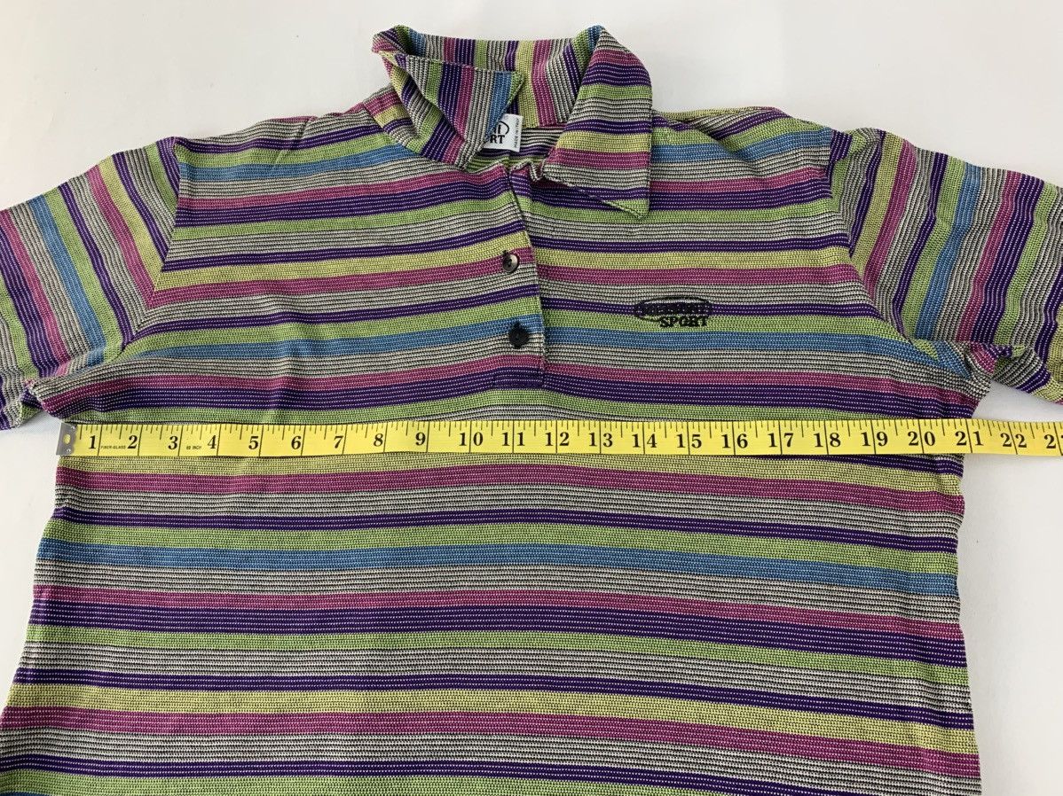Missoni 90s Missoni Sport Italian Striped Multicolour Polo Tee Size US L / EU 52-54 / 3 - 9 Thumbnail