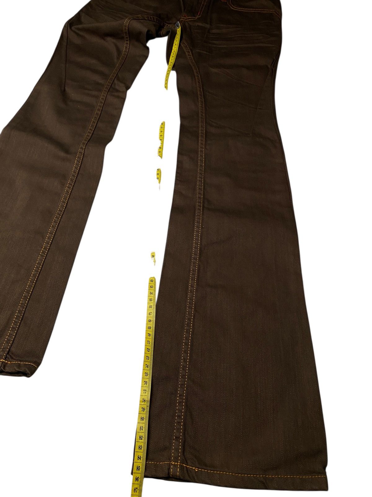 If Six Was Nine 2000's Modern Lovers Snakeskin Flared Jeans Size US 28 / EU 44 - 12 Thumbnail