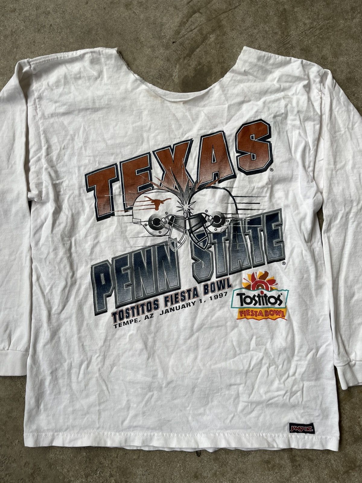 Jansport × Vintage Vintage Texas vs Penn State Football Fiesta Bowl Longsleeve Size US M / EU 48-50 / 2 - 2 Thumbnail