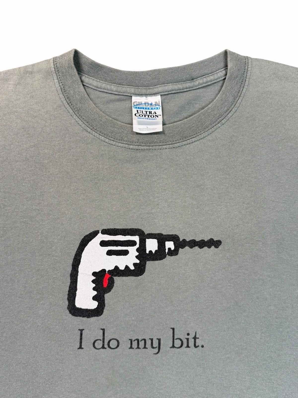 Gildan Gildan Ultra Cotton Heavyweight “I Do My Bit” Funny Shirt L Size US L / EU 52-54 / 3 - 4 Thumbnail