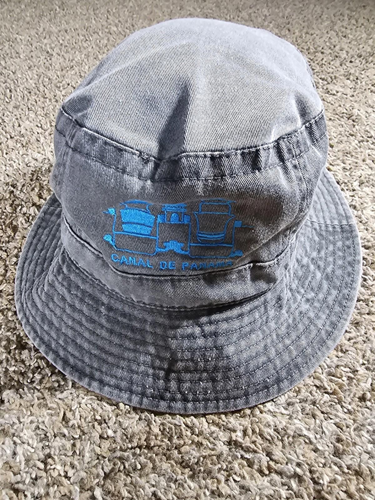 Designer Canal de Panama bucket hat Gray Large Size ONE SIZE - 1 Thumbnail