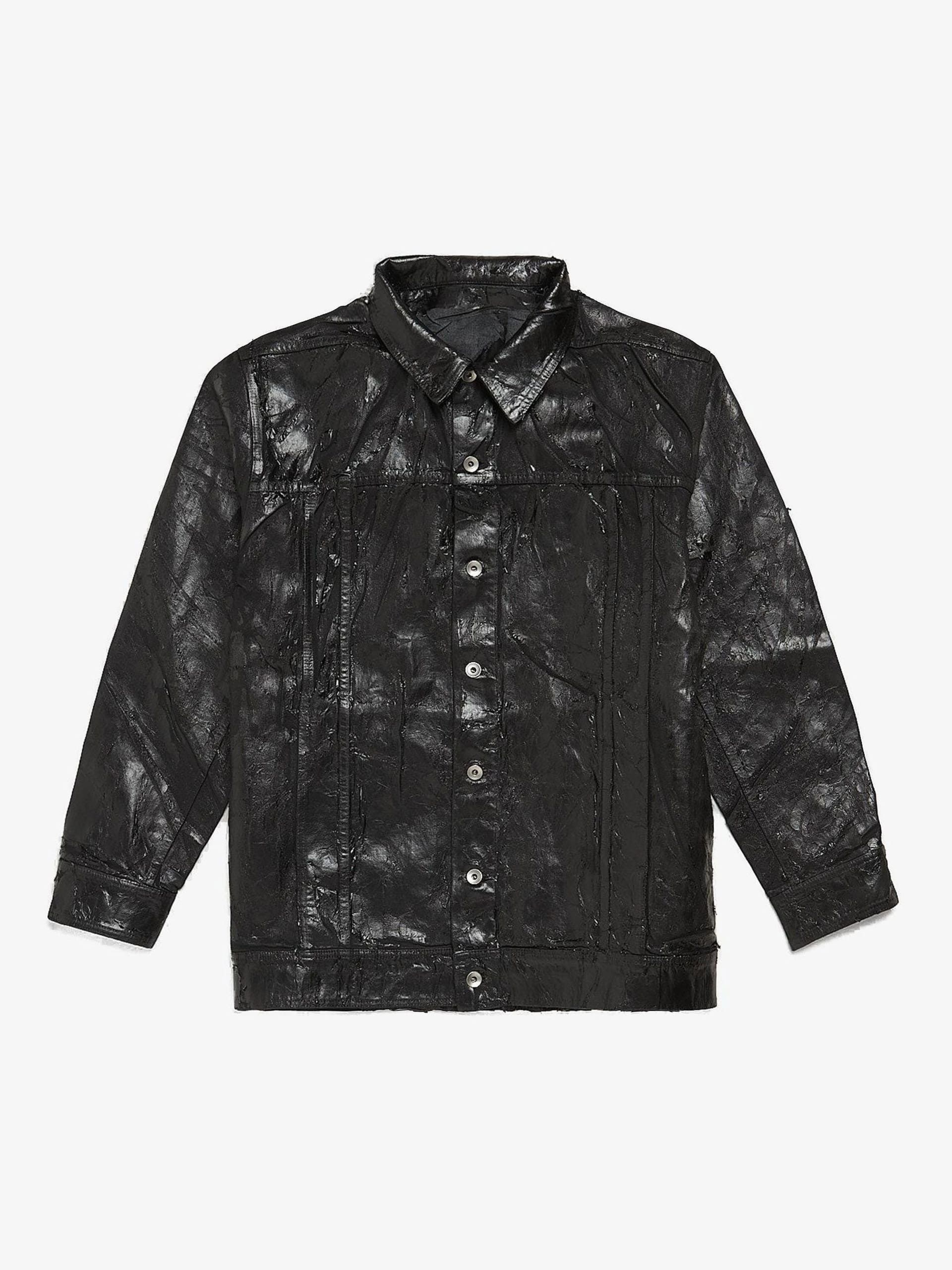 Rick Owens Drkshdw Black Jumbo Worker Jacket Size US XL / EU 56 / 4 - 1 Thumbnail
