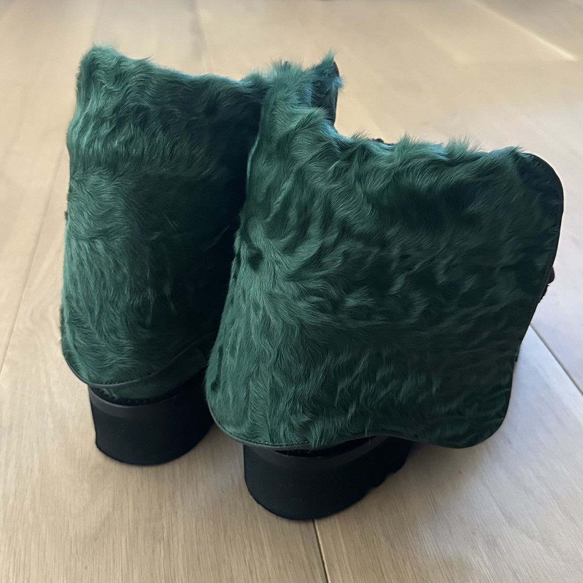 Ermanno Scervino 2-Way Detachable Sheepskin Flap Suede Mountain Boots Size US 8 / IT 38 - 5 Thumbnail