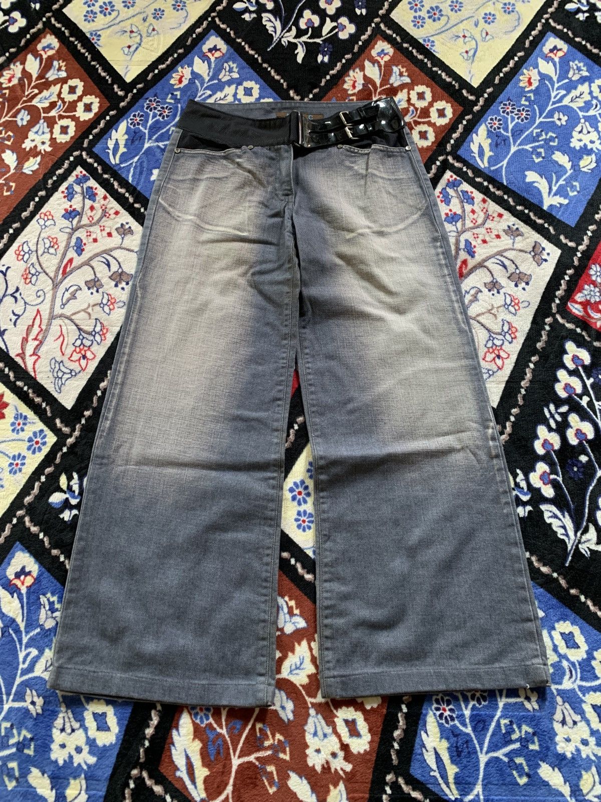 If Six Was Nine Abac Japanese Baggy Jeans Size US 29 - 2 Thumbnail