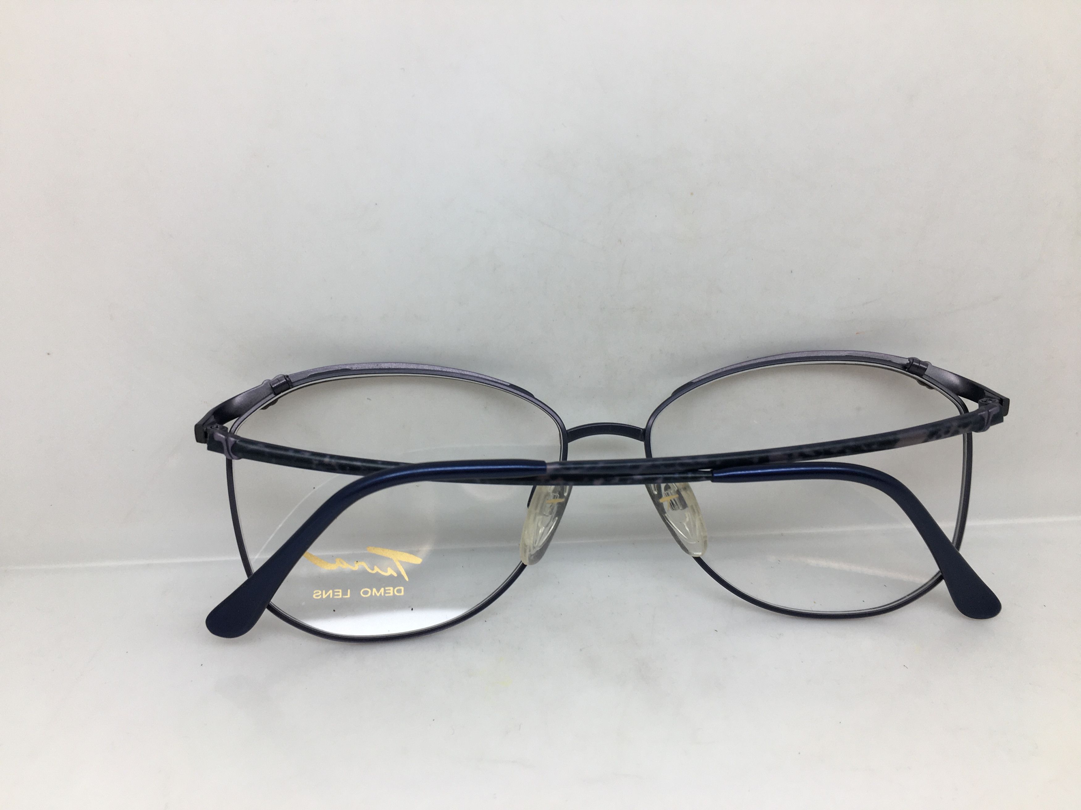 Vintage Vintage 80s TURA Blue Purple Woman Eyeglasses Frame Size ONE SIZE - 8 Thumbnail