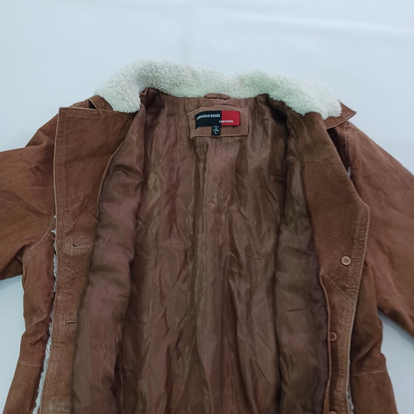 Designer Marcelle Renee Jacket Women's L Brown Genuine Leather Jacket Size L / US 10 / IT 46 - 10 Thumbnail