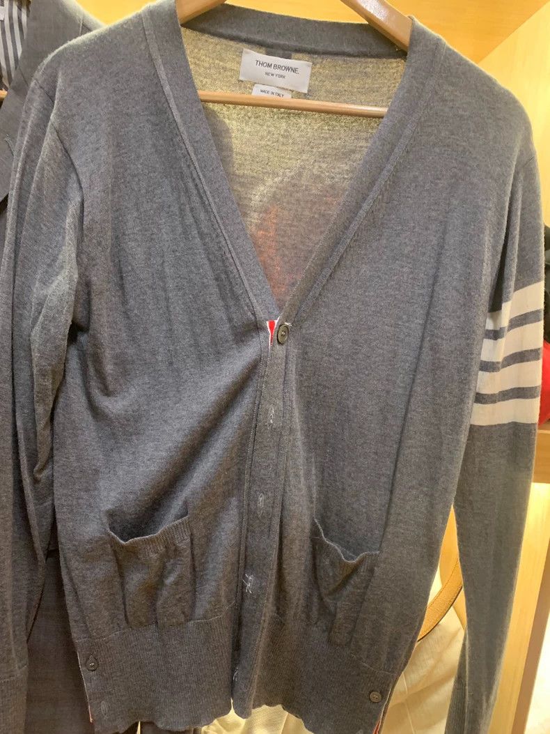 Thom Browne Thom browne Classic gray cardigan jacket 2503-Nextarrow Size US M / EU 48-50 / 2 - 1 Thumbnail