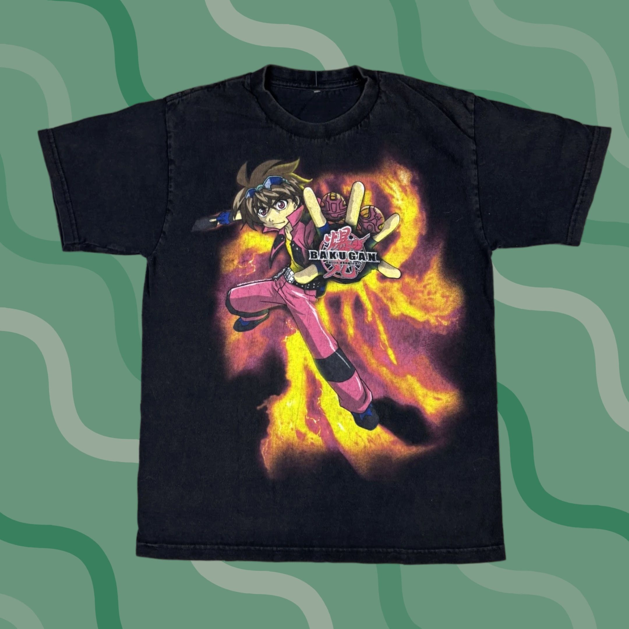 Vintage VINTAGE Bakugan T-Shirt Anime Graphic Print Crew Neck Black Adult Small Mens Shirt Size US S / EU 44-46 / 1 - 1 Thumbnail