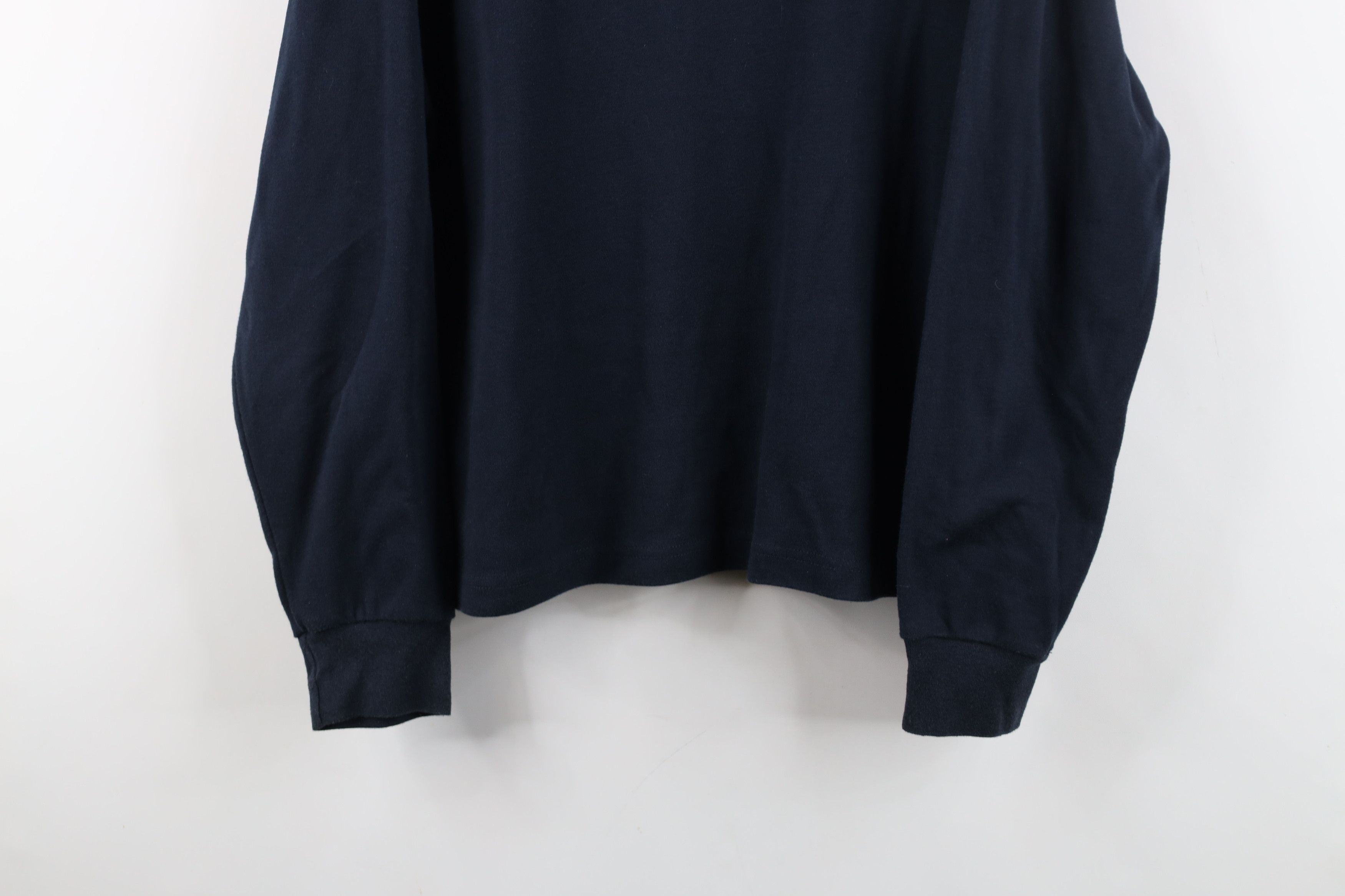 Vintage Vintage 90s Streetwear Blank Long Sleeve Turtleneck T-Shirt Size L / US 10 / IT 46 - 3 Thumbnail