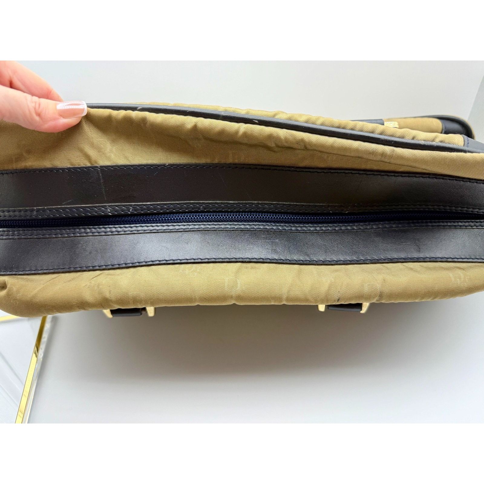 Dior DIOR Boston Duffle Bag | Logo | Nylon Khaki | Travel | COA Size ONE SIZE - 7 Thumbnail