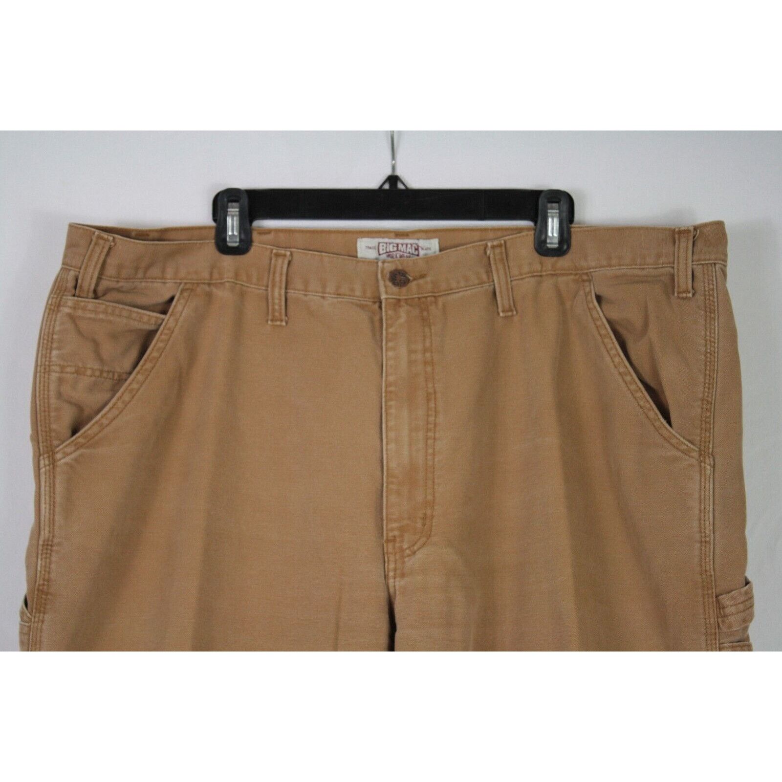 Big Mac BIG MAC Carpenter Work Pants Tan Duck Canvas Utility 46x36 Size US 44 / EU 60 - 2 Thumbnail