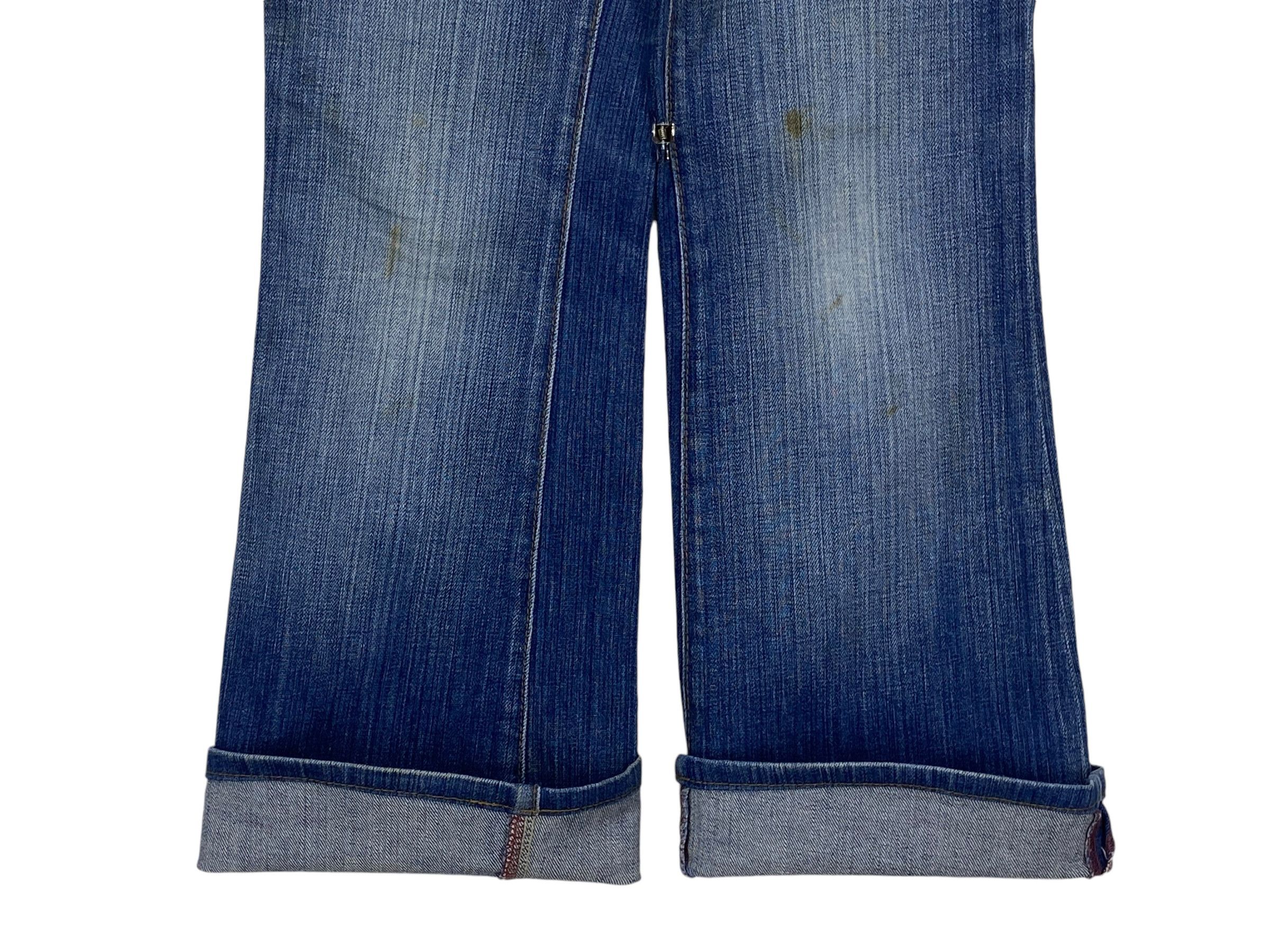 Japanese Brand Blue 2 Flare Jeans Made in USA Size 26" / US 2 / IT 38 - 8 Thumbnail