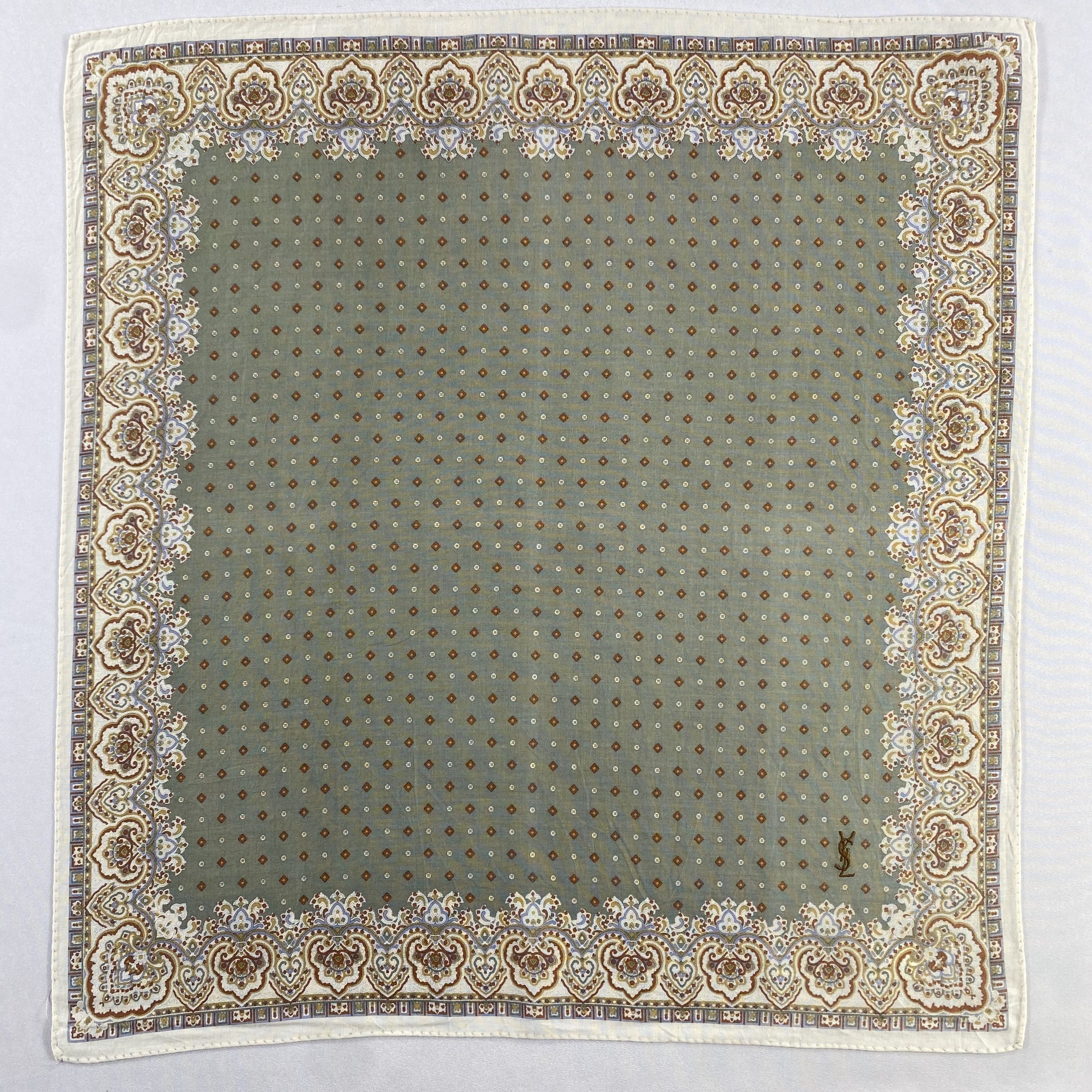 Vintage Yves Saint Laurent Bandana/ Handkerchief / Neckerchief-P1672 Size ONE SIZE - 1 Thumbnail