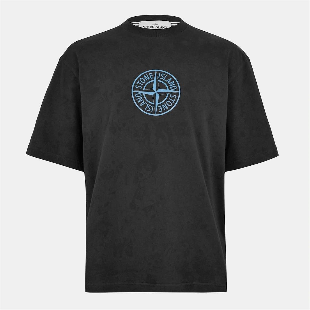 Stone Island o1g2r1mq0526 Dial Oversized T-Shirt in Nero Size US M / EU 48-50 / 2 - 1 Thumbnail