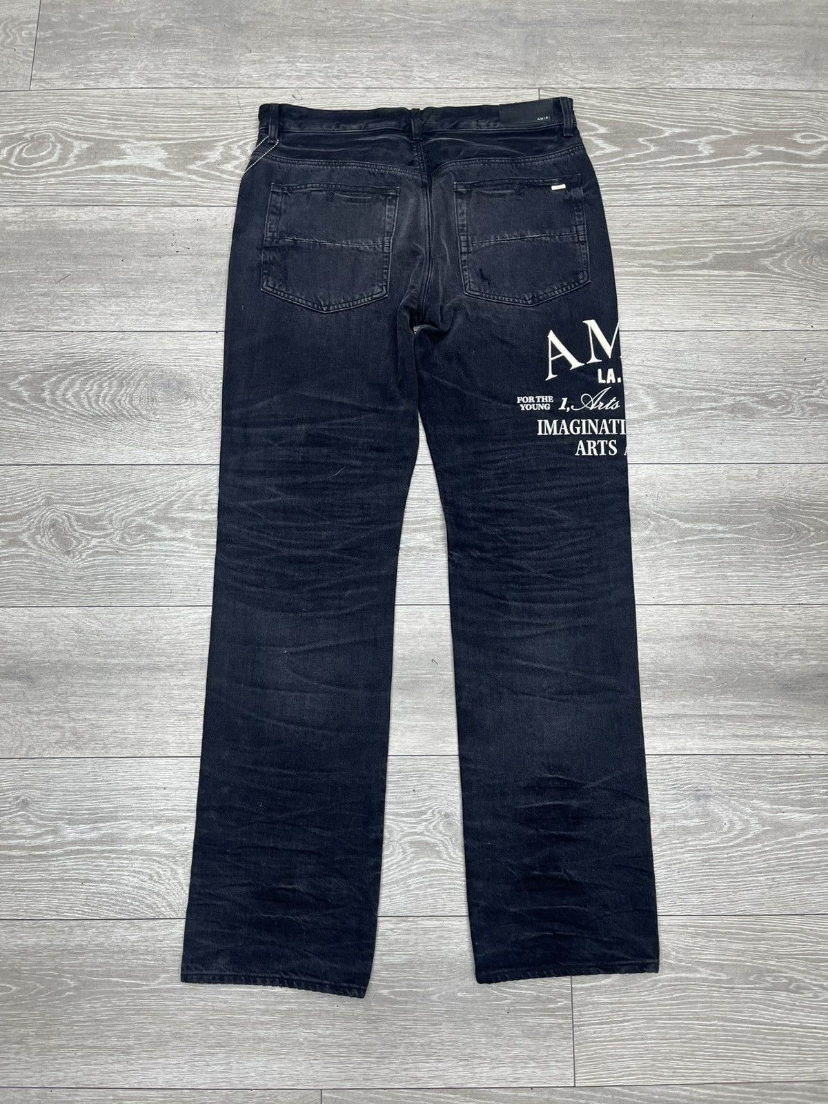 Amiri Amiri Arts District Logo Applique Jeans Size US 34 / EU 50 - 2 Thumbnail