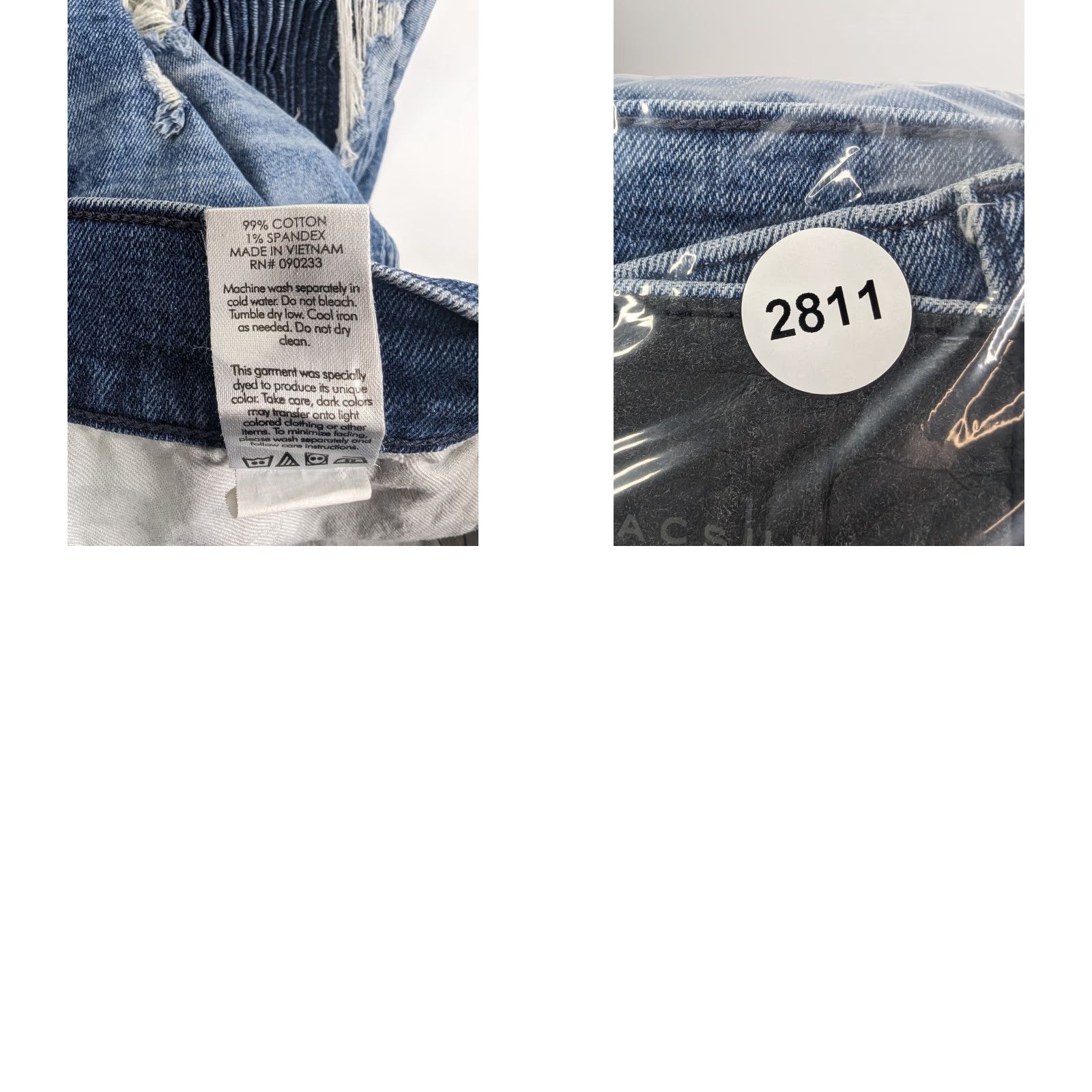Pacsun PacSun Jeans Skinny 30x30 Mens Blue Distressed Denim Stretch Moto 5-Pocket Size US 30 / EU 46 - 9 Thumbnail
