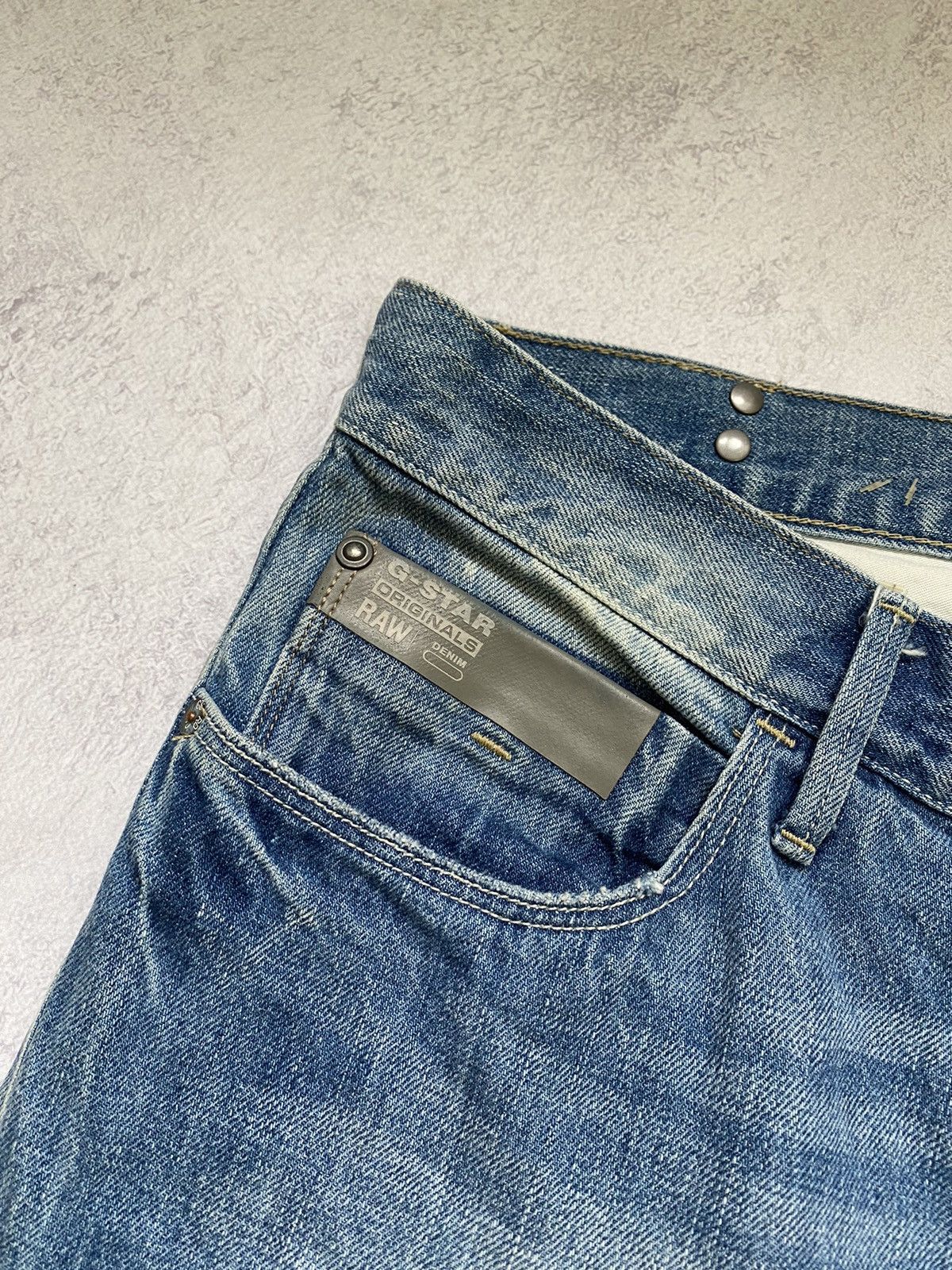G-Star G Star Raw Denim Vintage Men’s Blue Faded Pants Size 36 Size US 36 / EU 52 - 9 Thumbnail