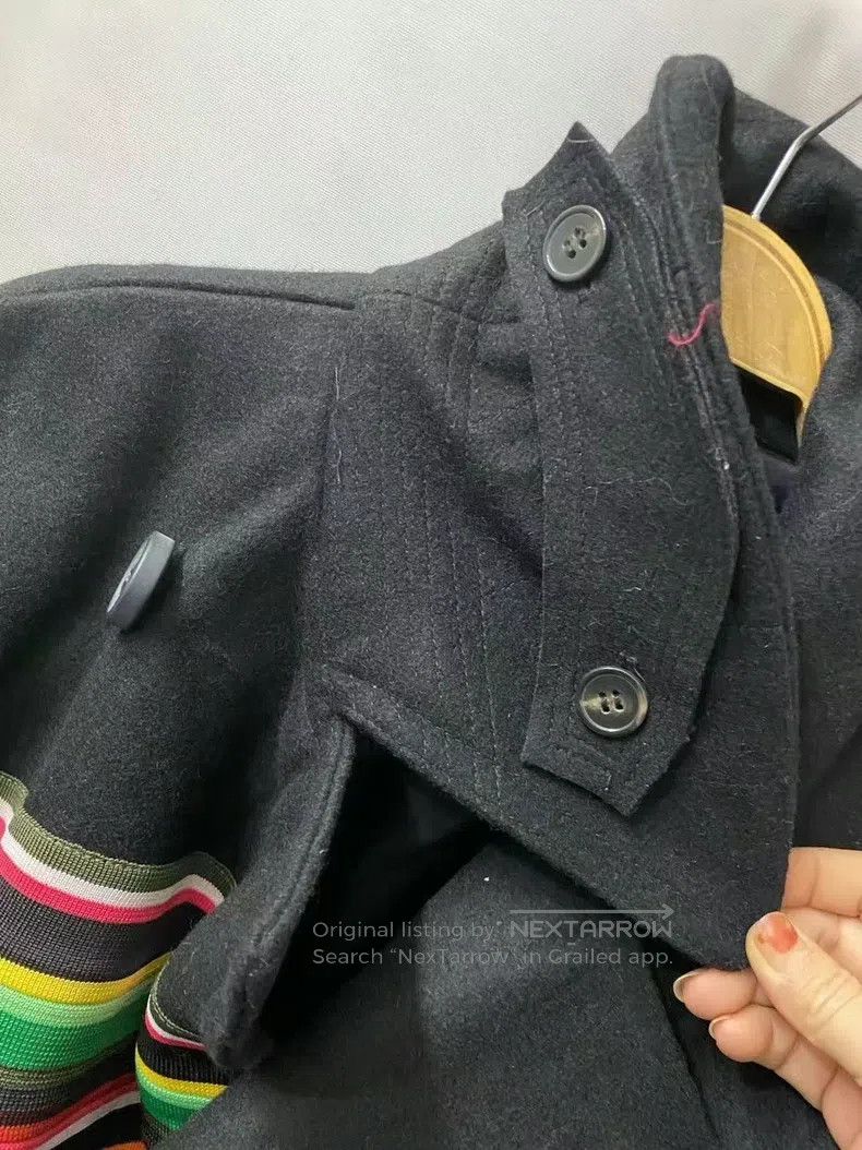 Raf Simons Raf Simons A rainbow wool tweed short coat Size US M / EU 48-50 / 2 - 5 Thumbnail