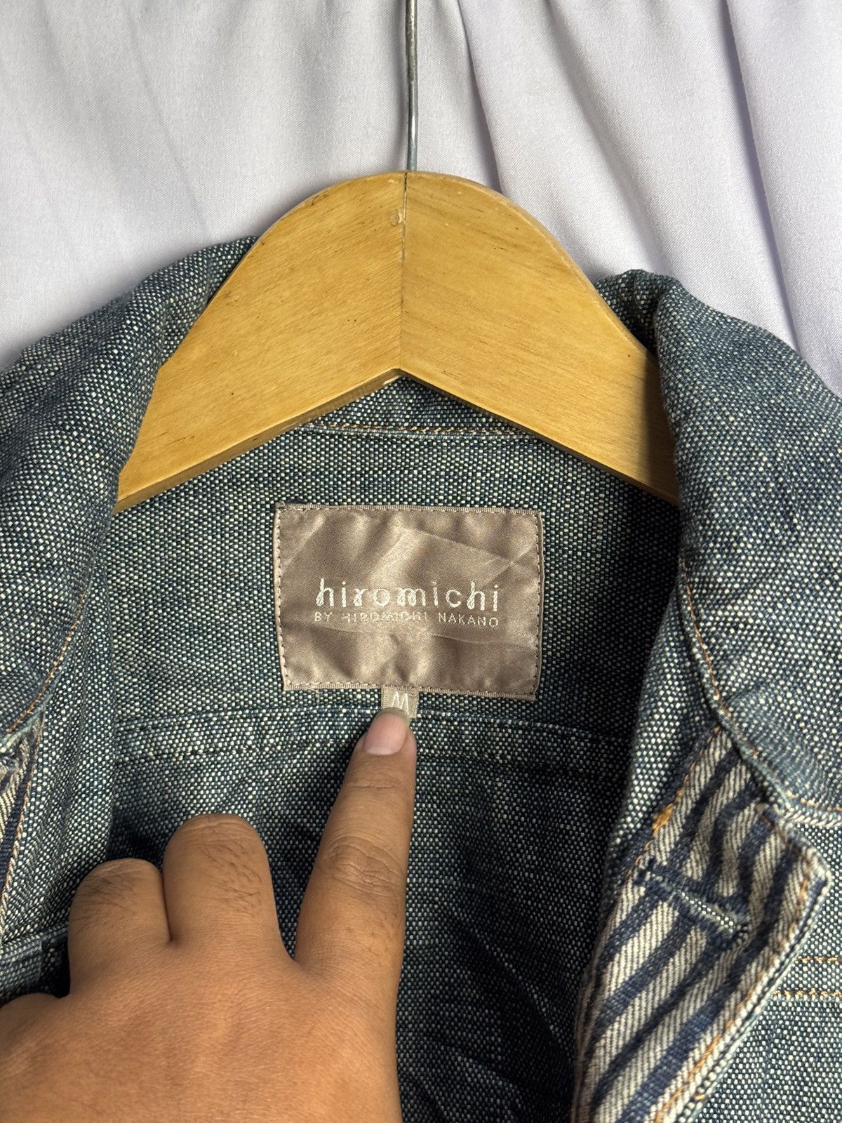 If Six Was Nine × Japanese Brand × Le Grande Bleu (L.G.B.) Hiromichi Nakano Type 1 Denim Jacket Size US M / EU 48-50 / 2 - 6 Thumbnail