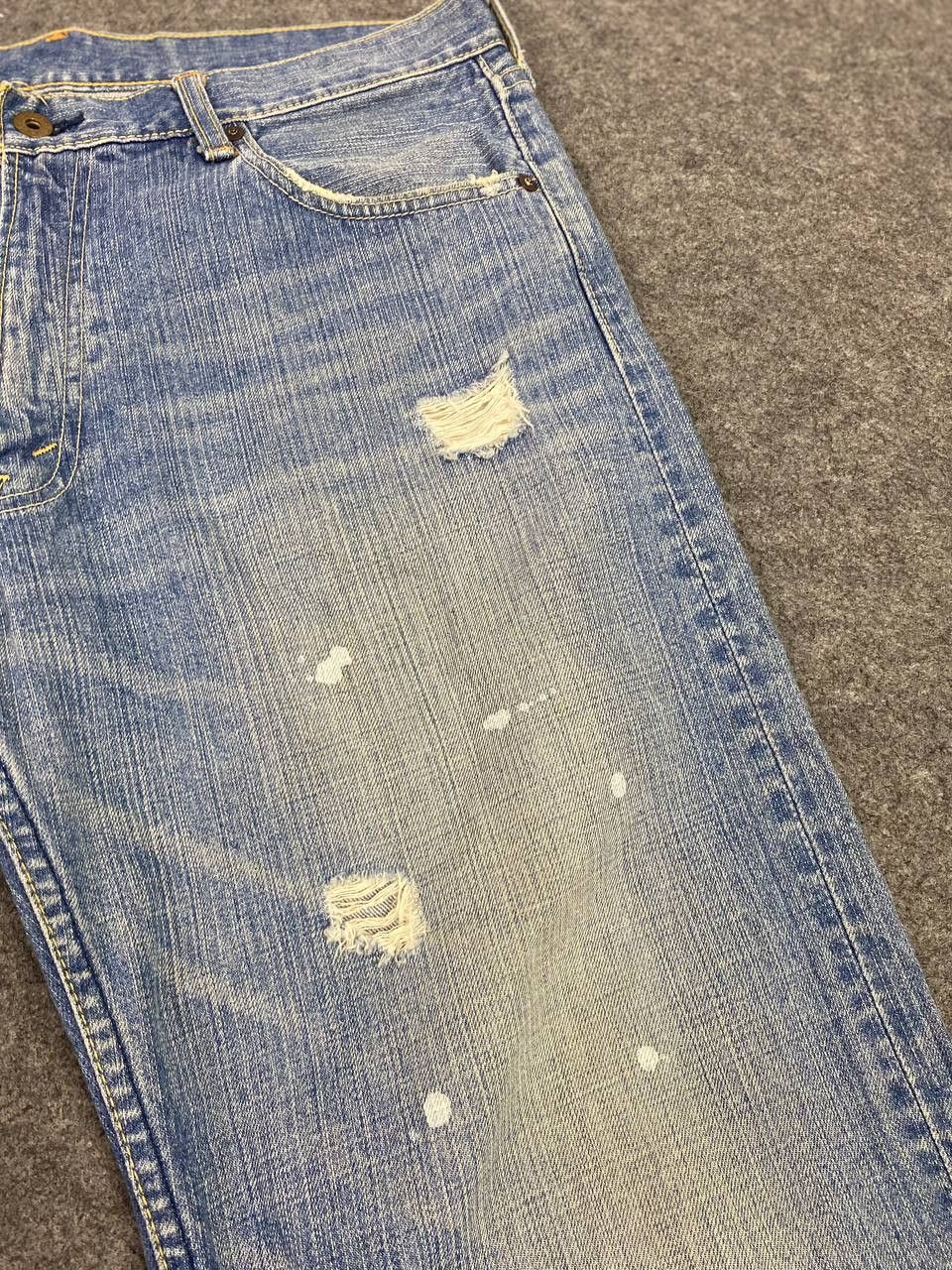 Levi's vintage levis 503 shorts distressed denim nice design Size US 36 / EU 52 - 11 Thumbnail