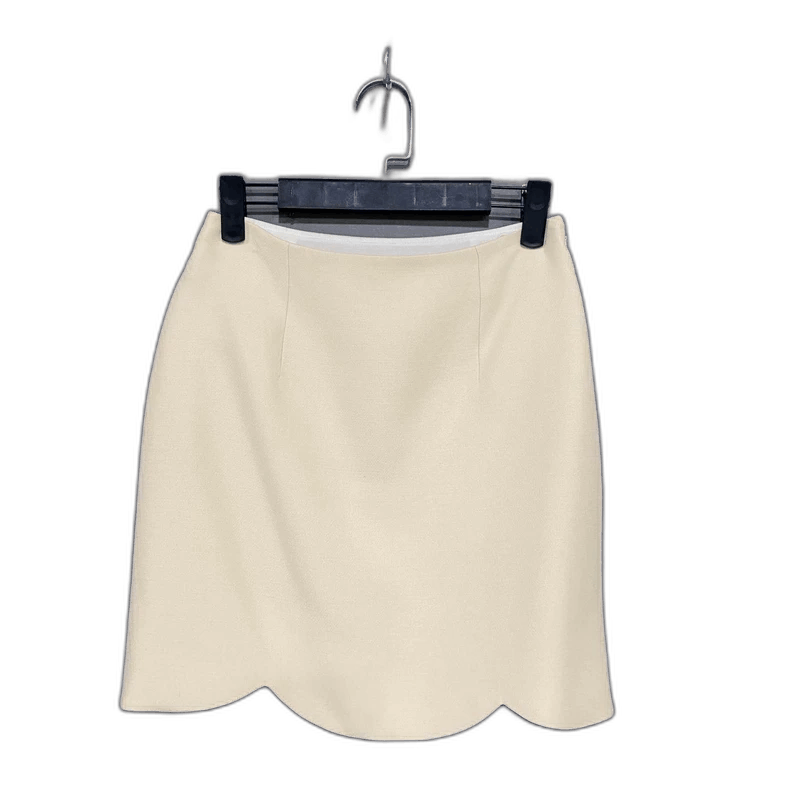 Dior Dior Beige Petal Hem Mini Skirt Size 34" / US 12 / IT 48 - 1 Thumbnail