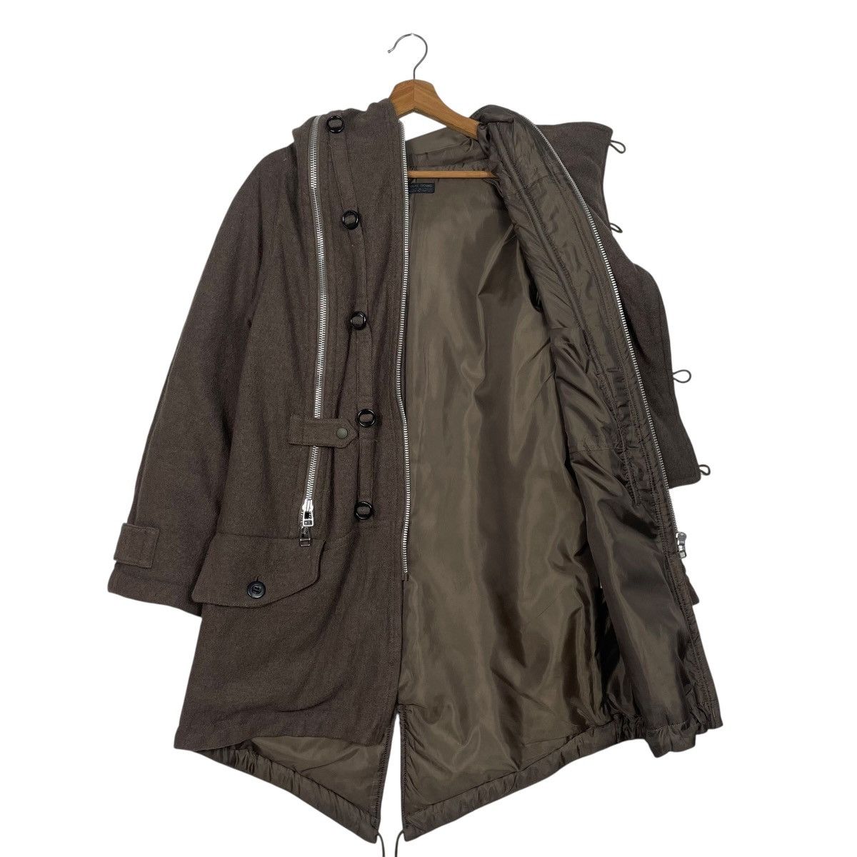 Final Home Final Home 90s Issey Miyake Multi Zipper Wool Parka Jacket Size US S / EU 44-46 / 1 - 10 Thumbnail