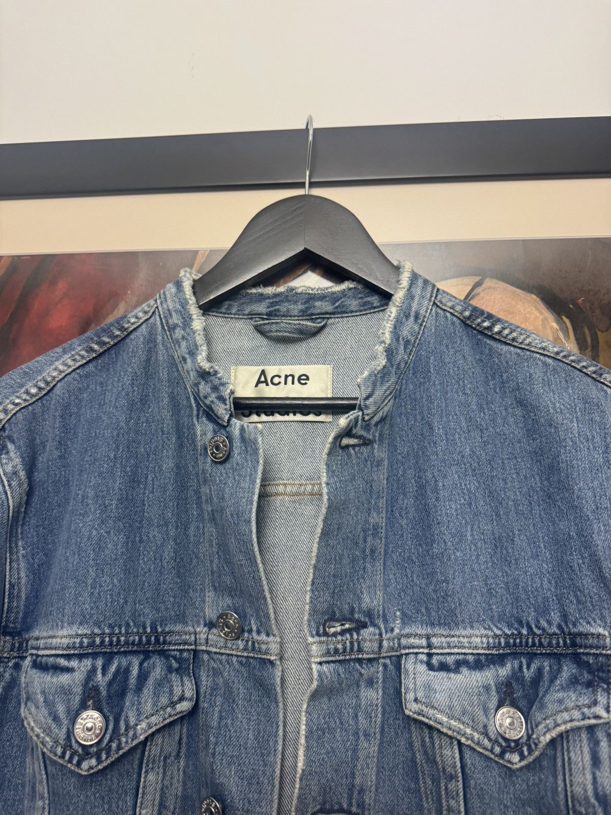 Acne Studios Acne Studios Who Ind Fray Denim Jacket Trucker Jeans Rare Size US M / EU 48-50 / 2 - 3 Thumbnail