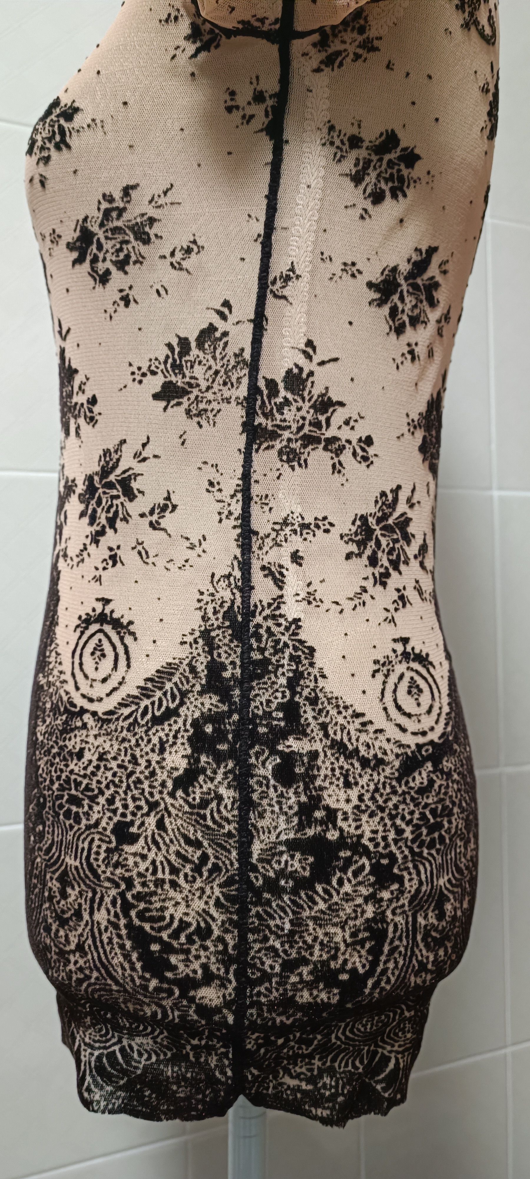 Jean Paul Gaultier Brand new - Nude top with dark brown velvet details Size M / US 6-8 / IT 42-44 - 9 Thumbnail