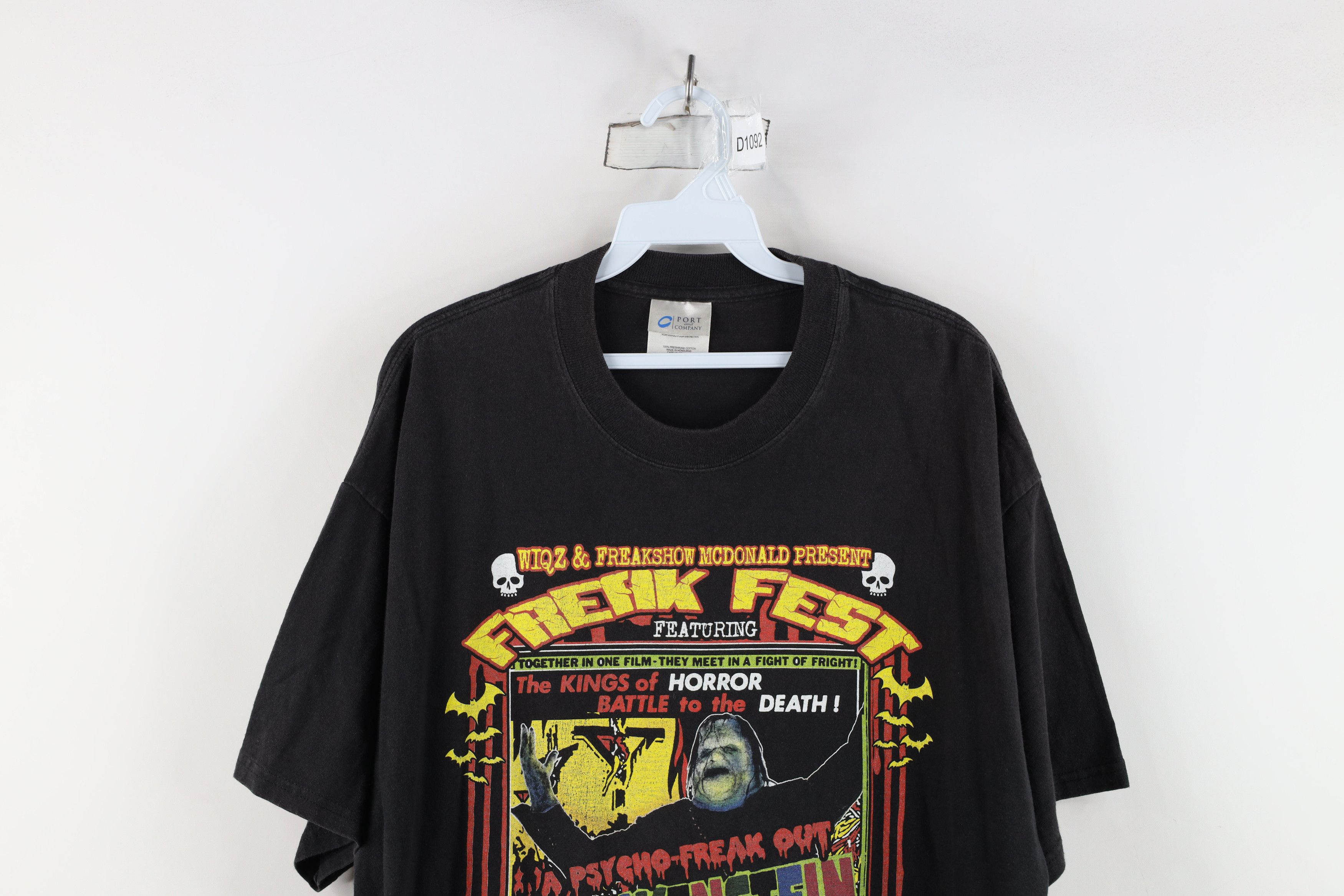 Vintage Vintage Rob Zombie Frankenstein vs The Witchfinder T-Shirt Size US XL / EU 56 / 4 - 2 Thumbnail